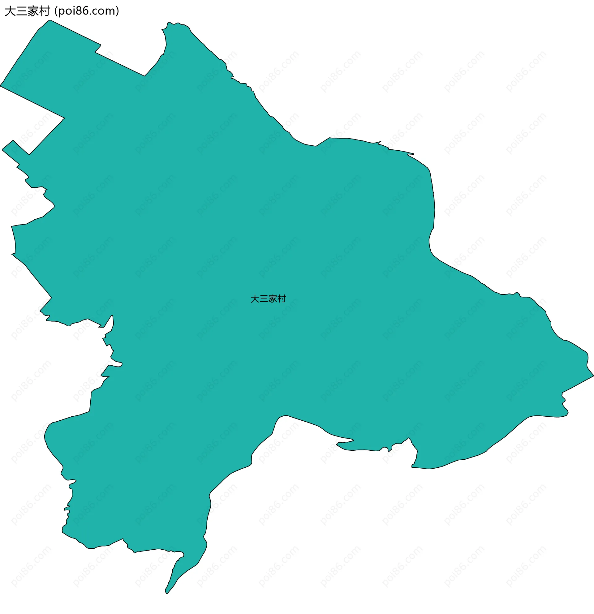 大三家村边界地图