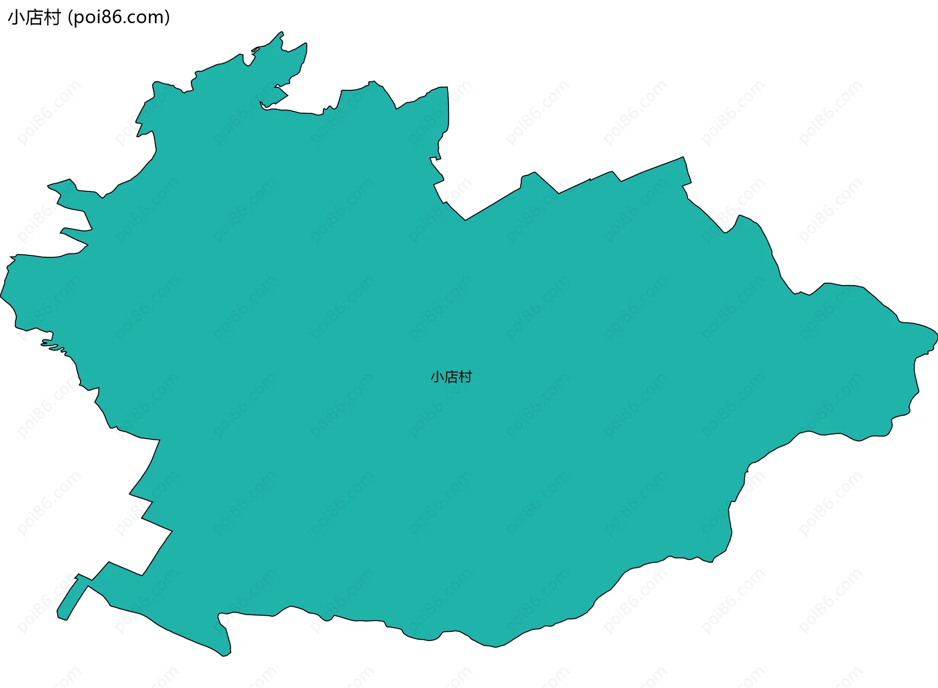 小店村边界地图
