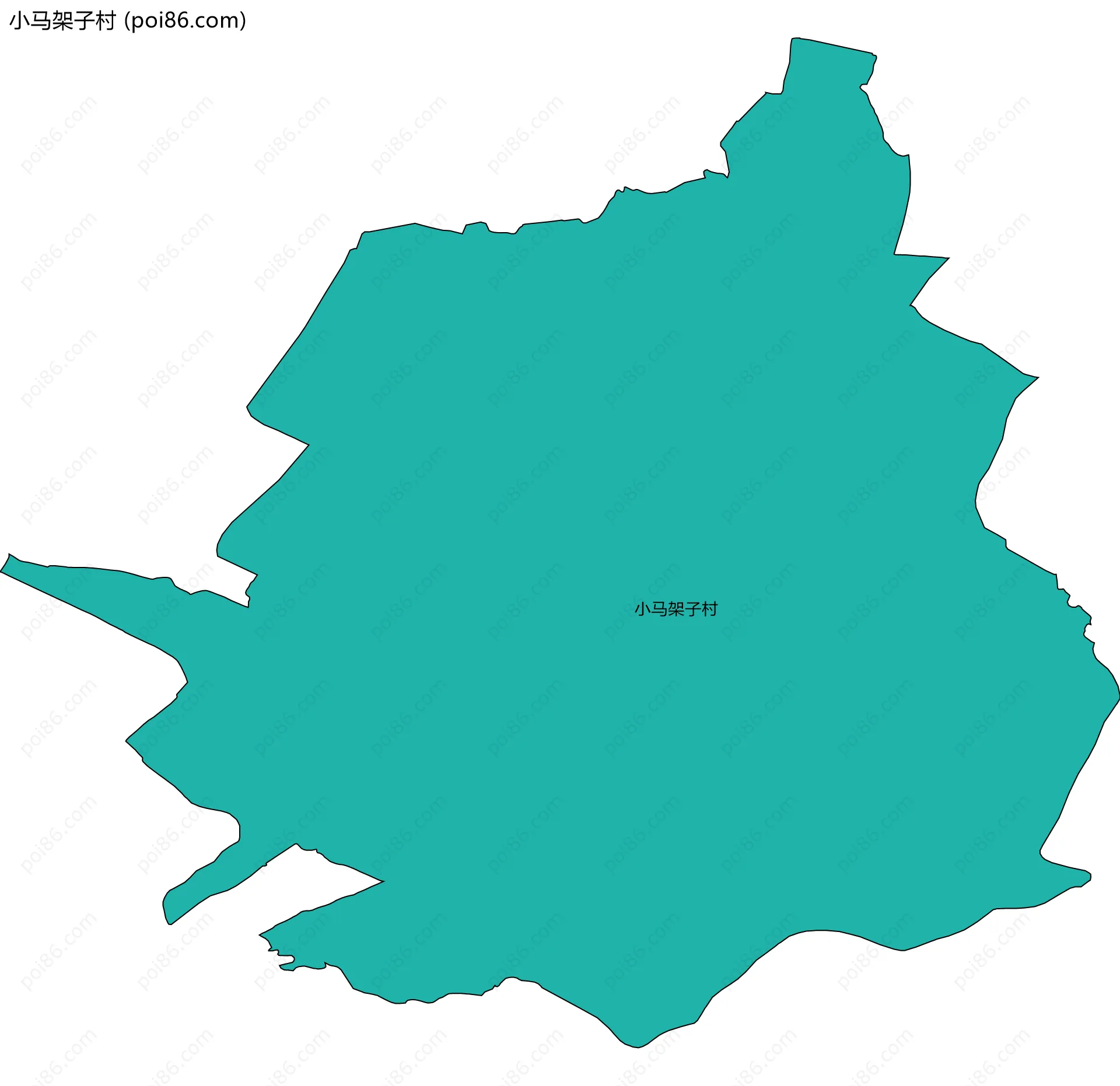 小马架子村边界地图