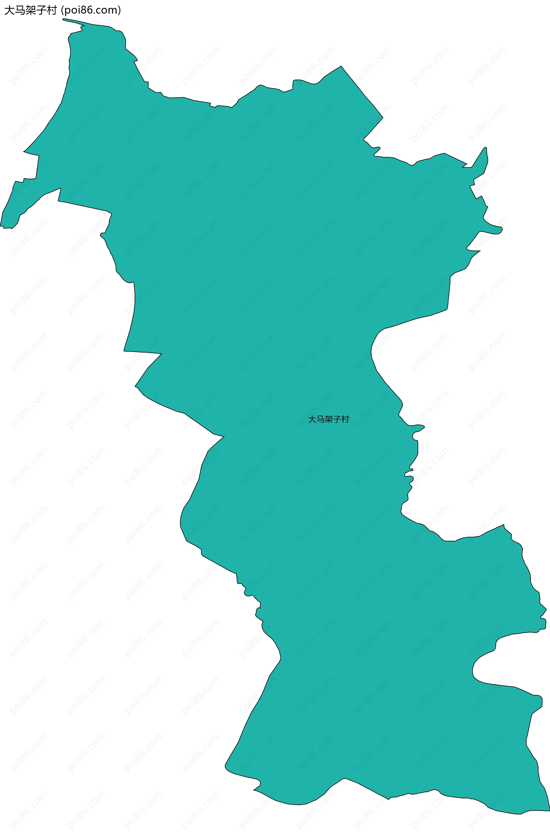 大马架子村边界地图