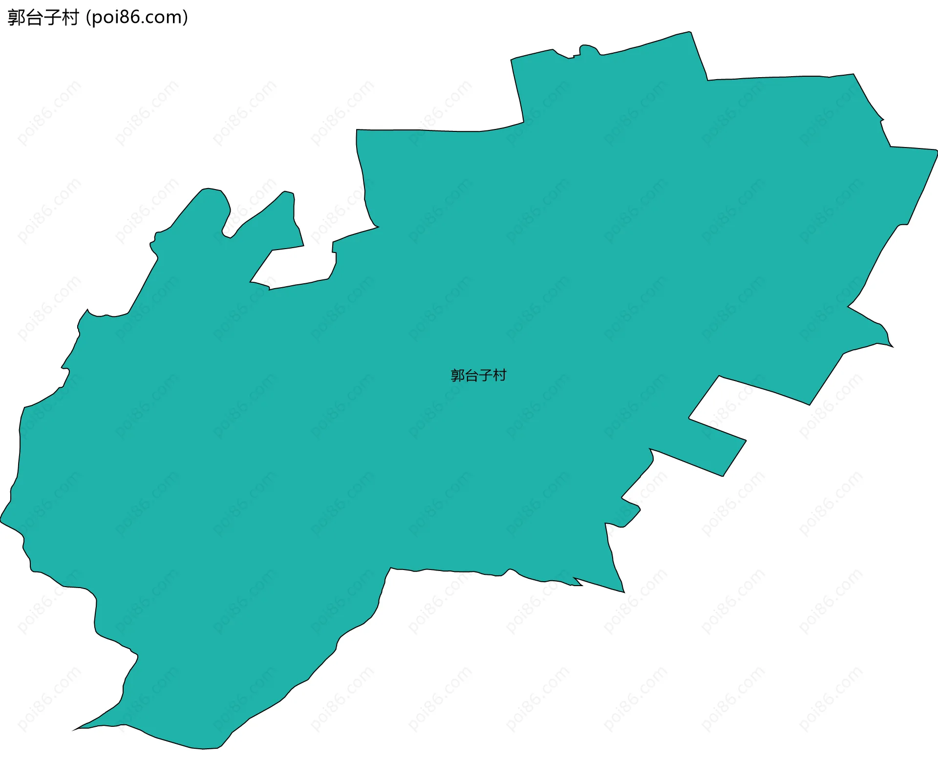 郭台子村边界地图