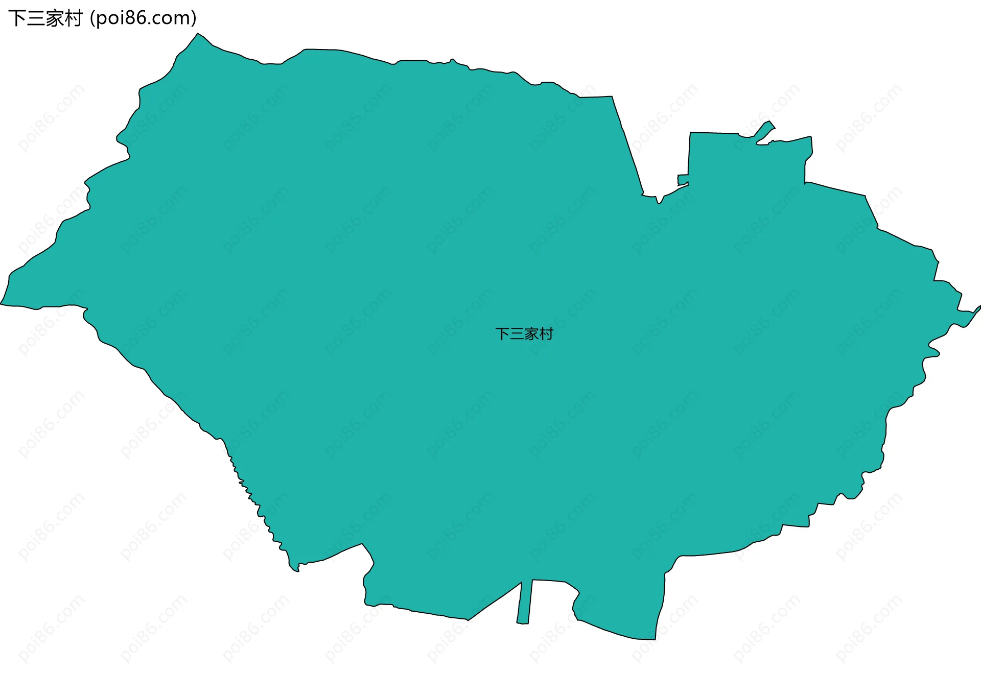 下三家村边界地图