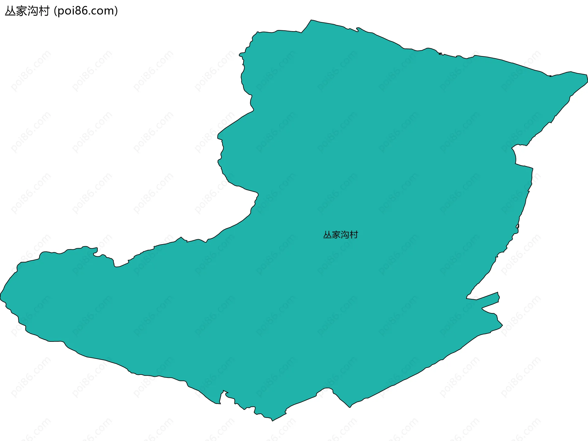 丛家沟村边界地图