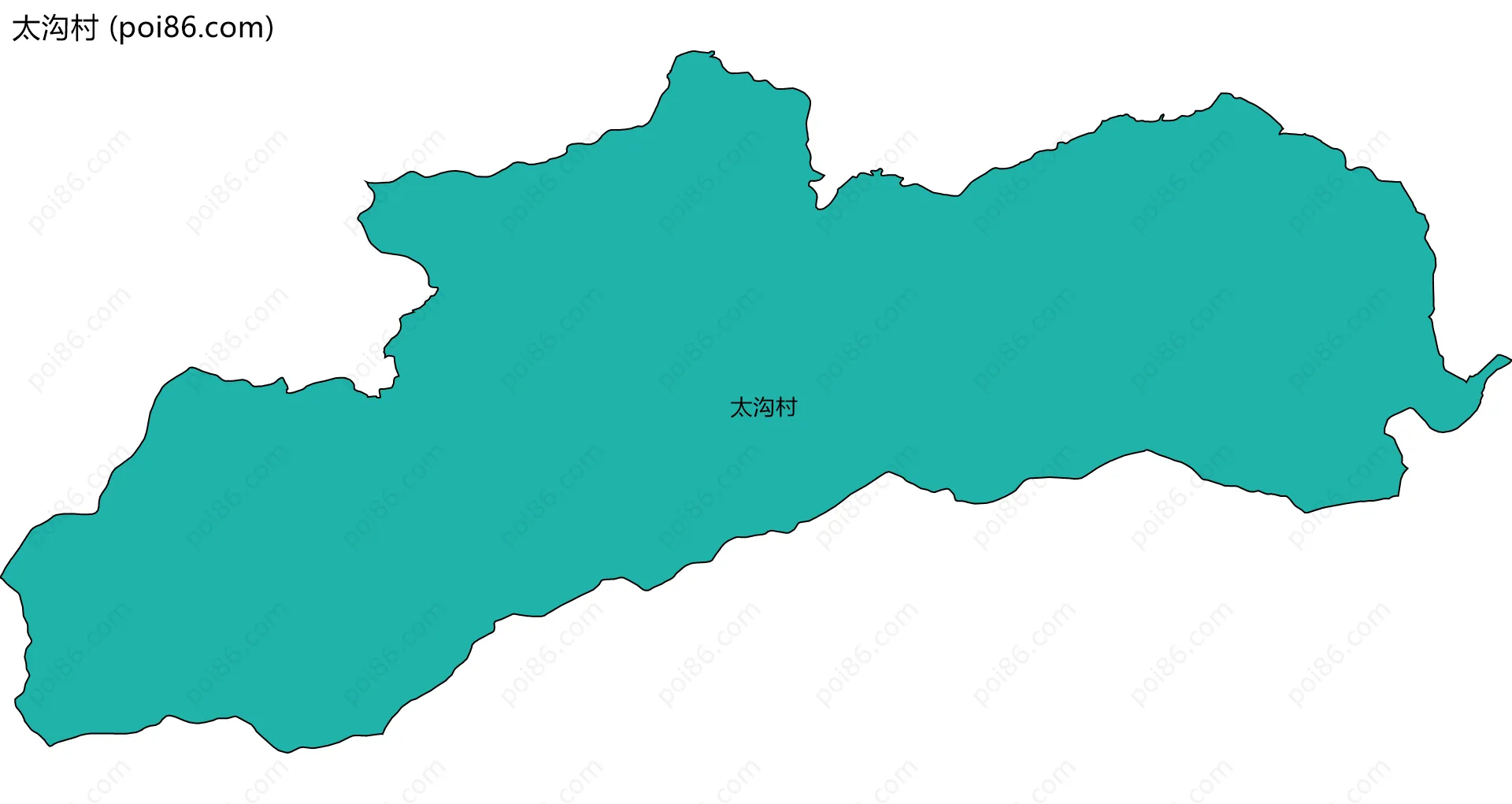 太沟村边界地图