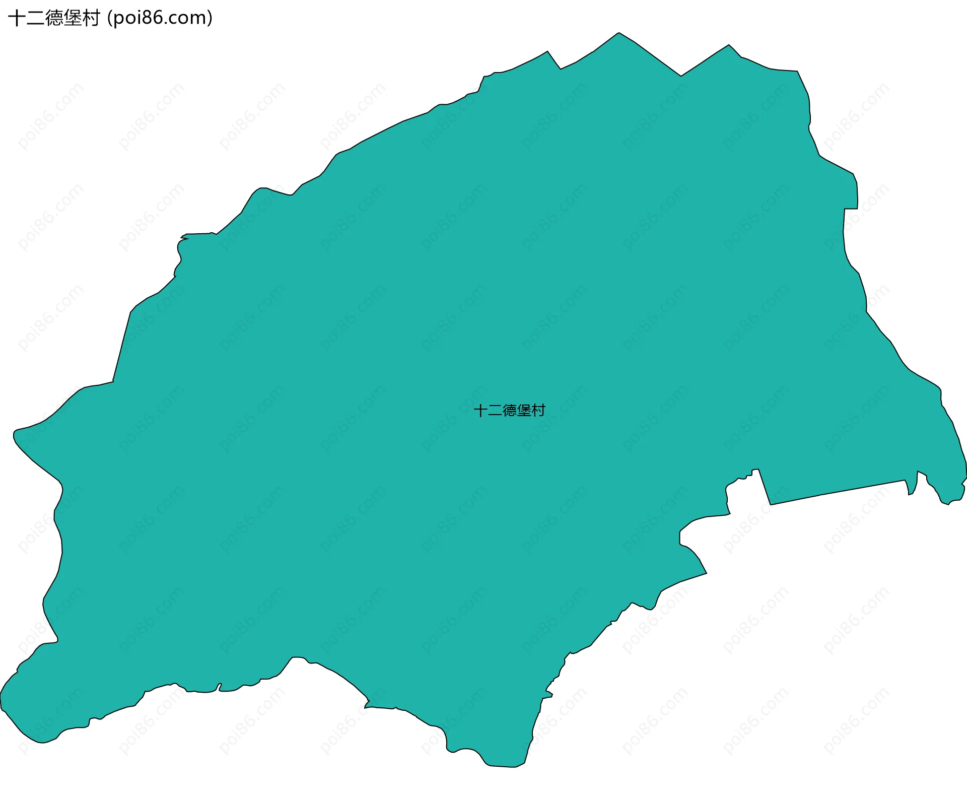 十二德堡村边界地图
