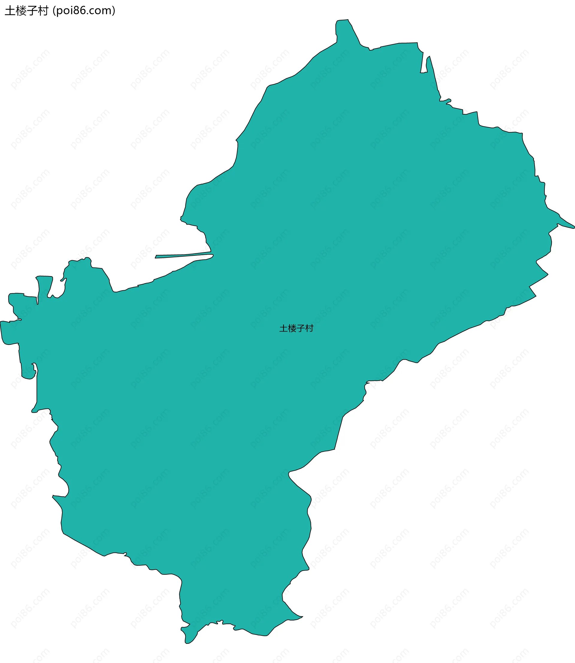 土楼子村边界地图