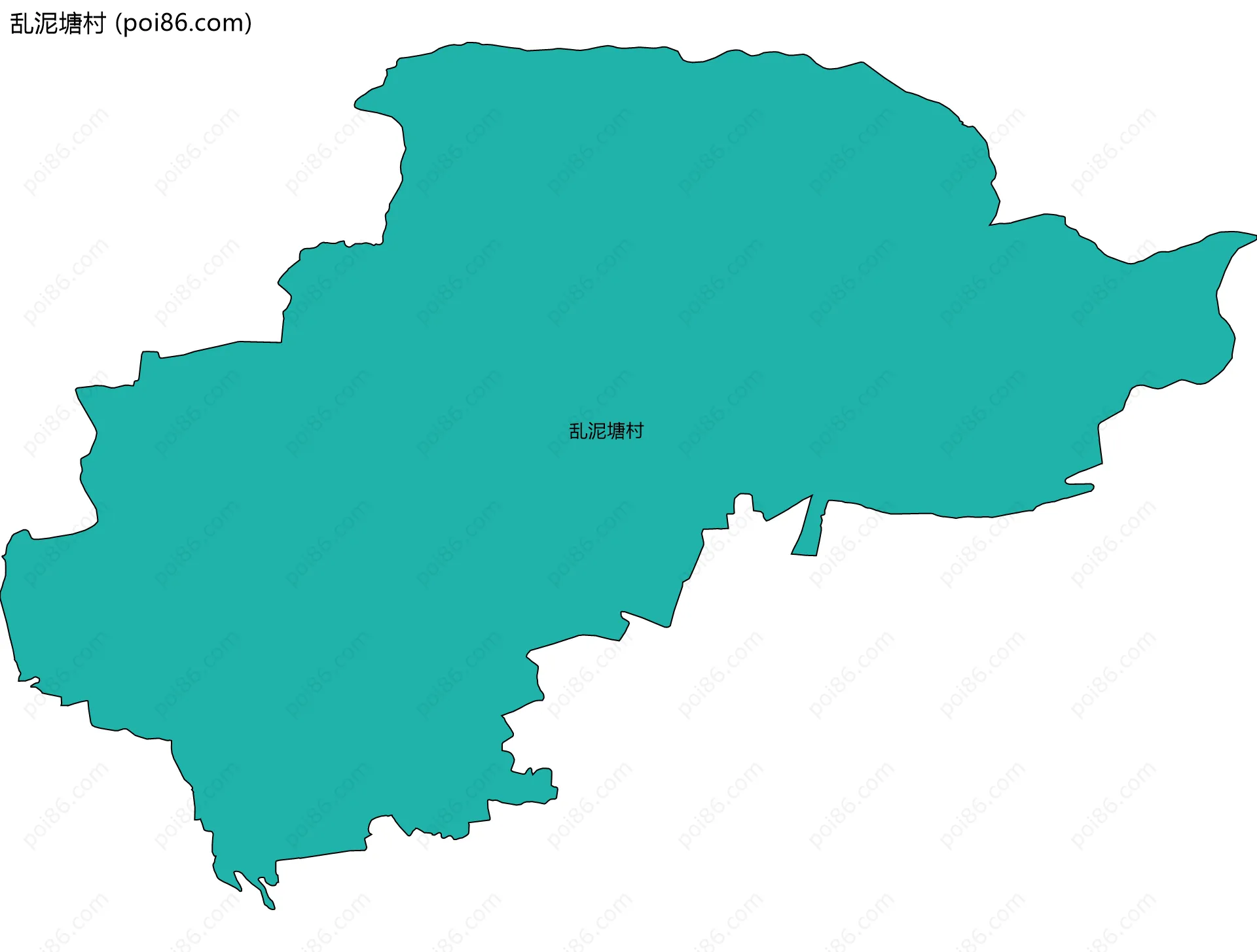 乱泥塘村边界地图