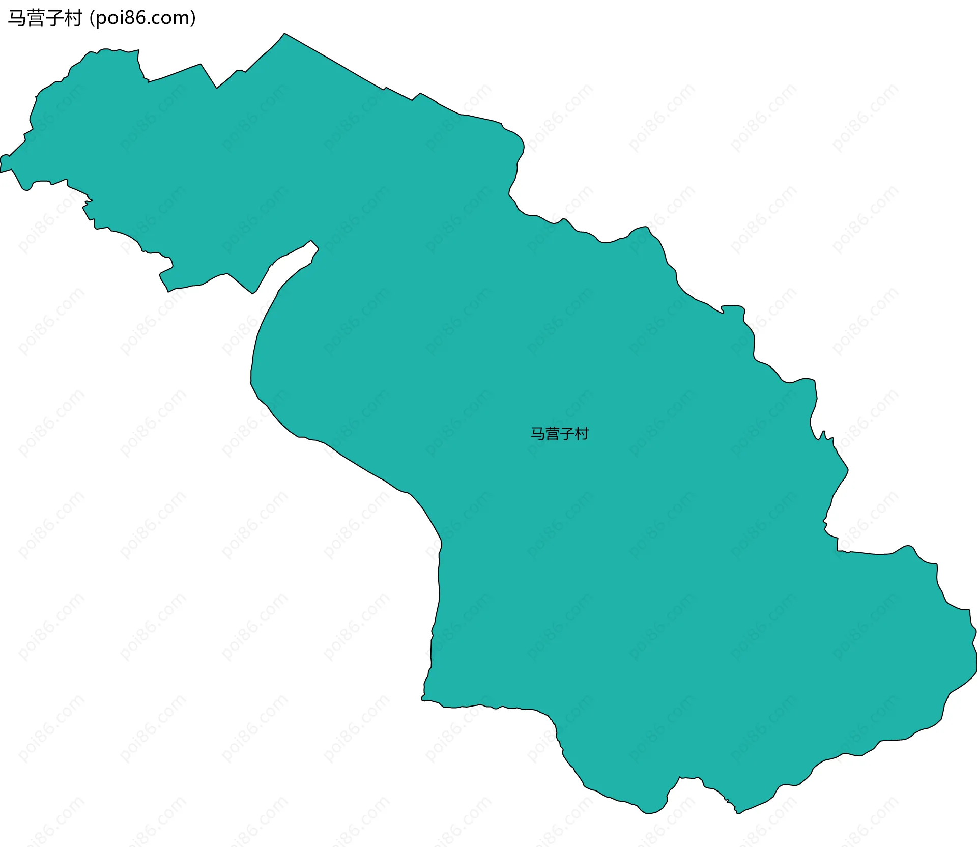 马营子村边界地图