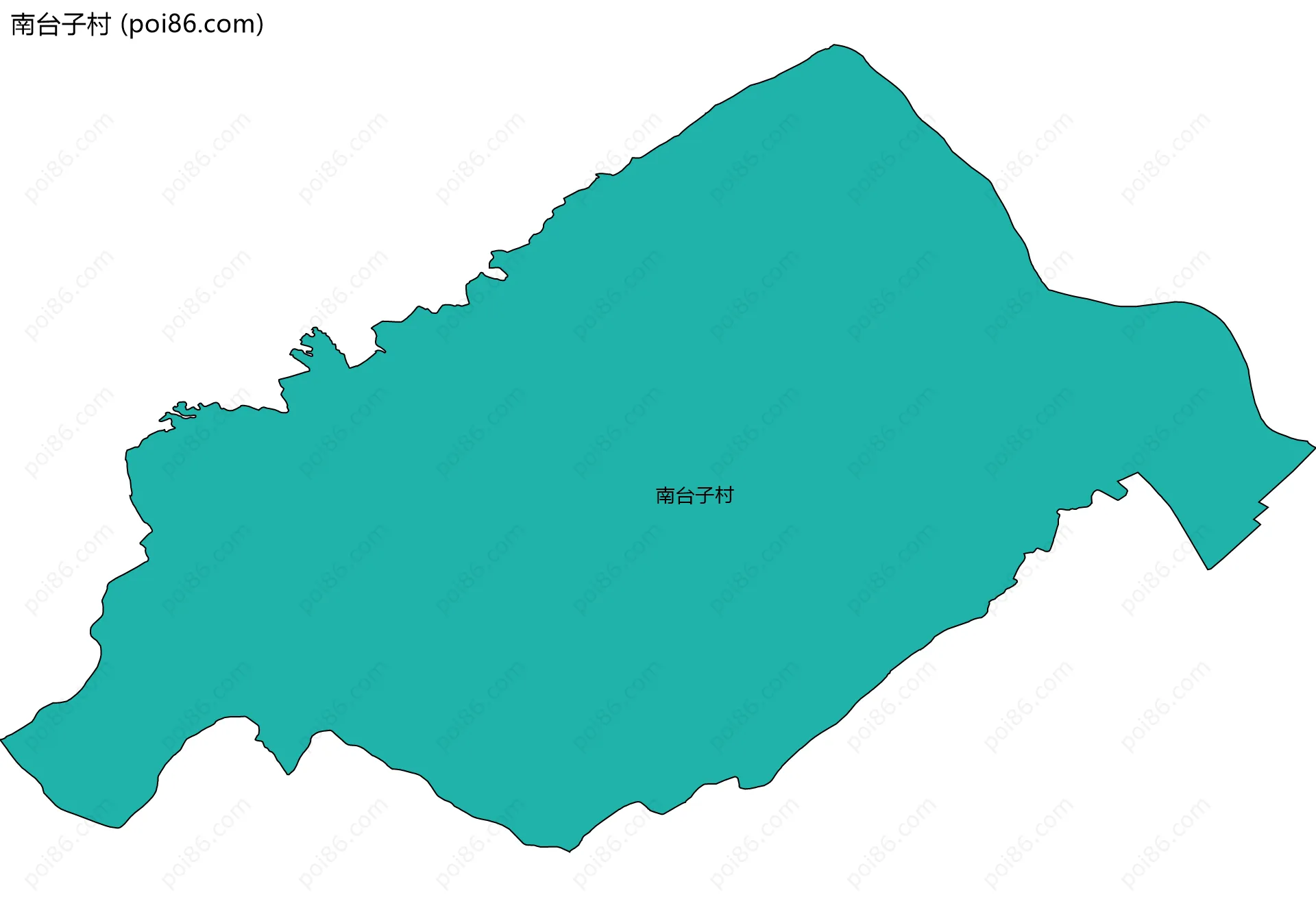 南台子村边界地图