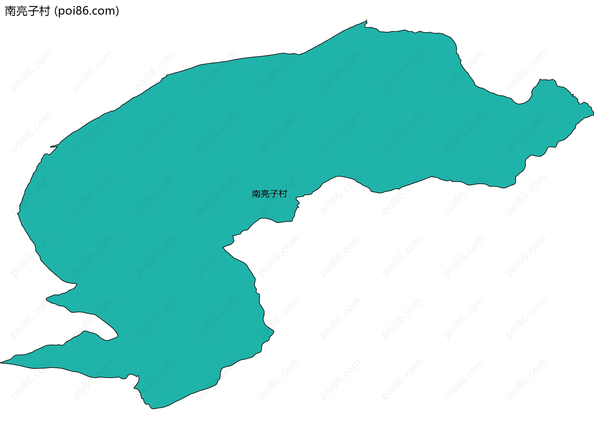 南亮子村边界地图