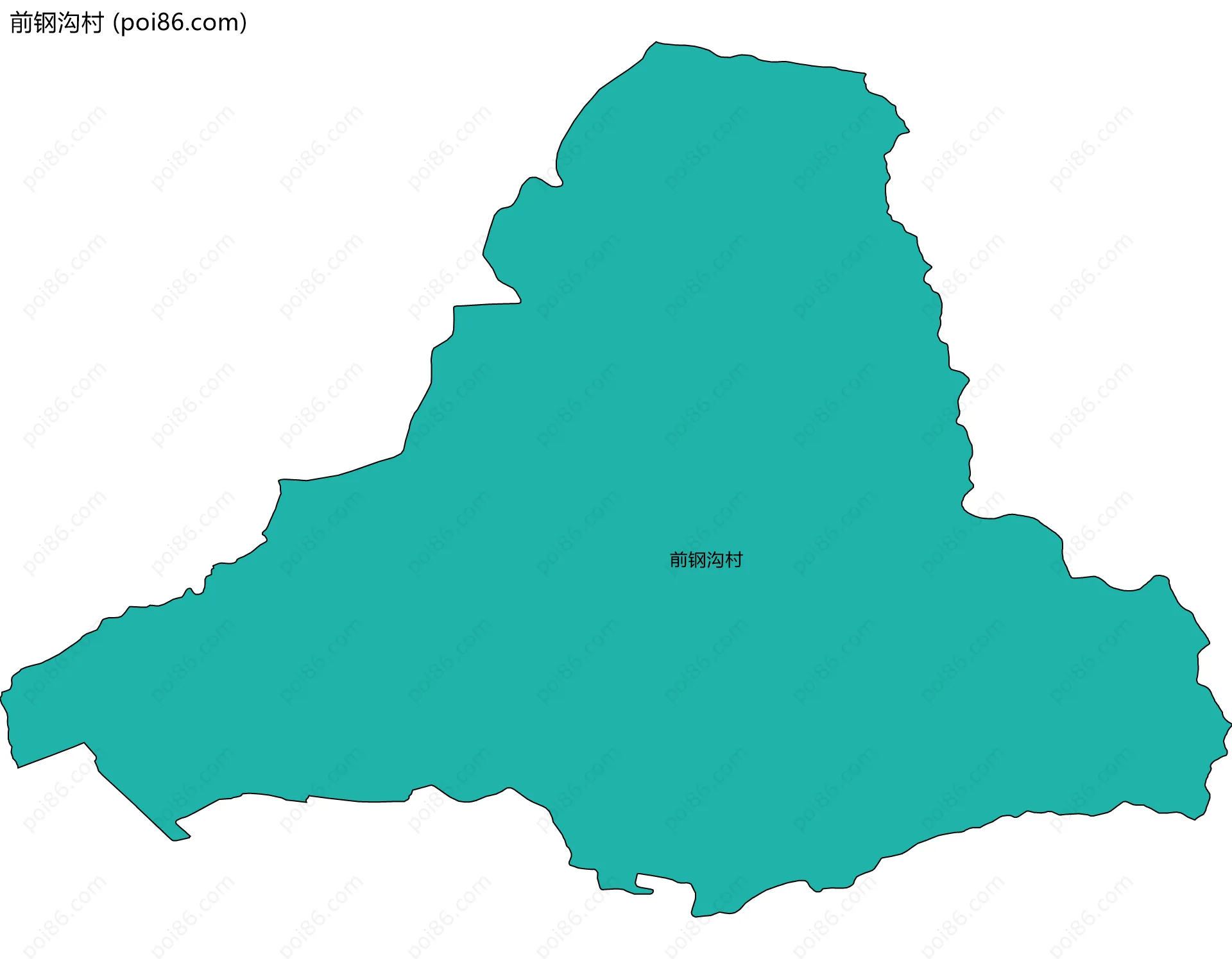 前钢沟村边界地图