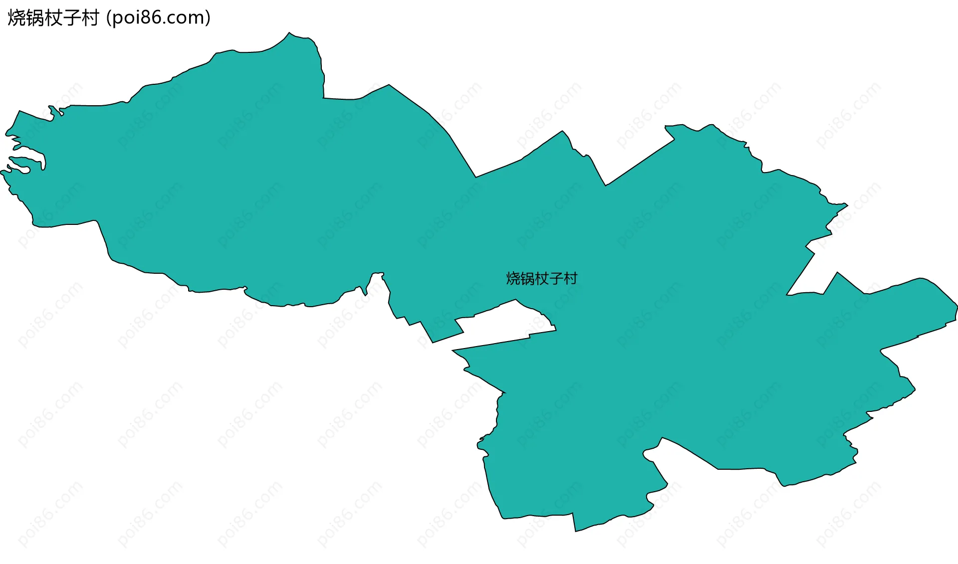 烧锅杖子村边界地图