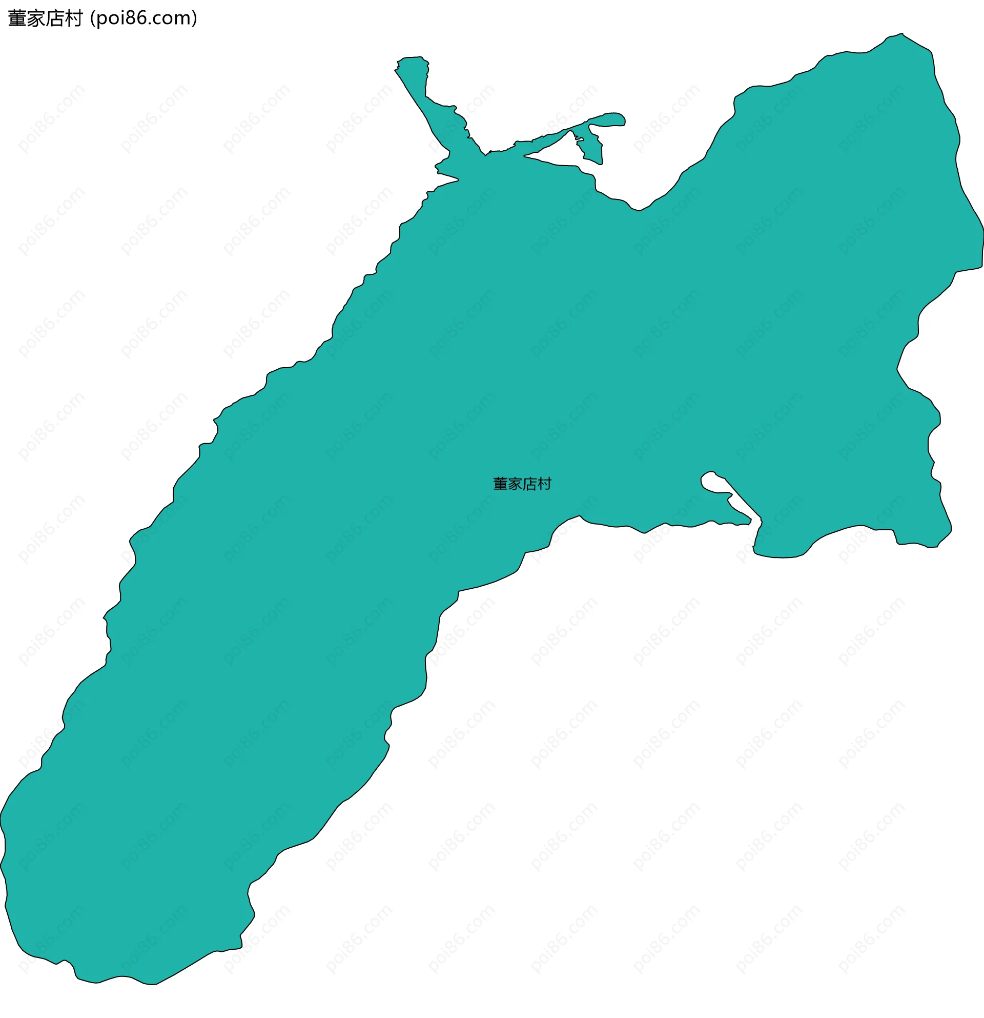 董家店村边界地图