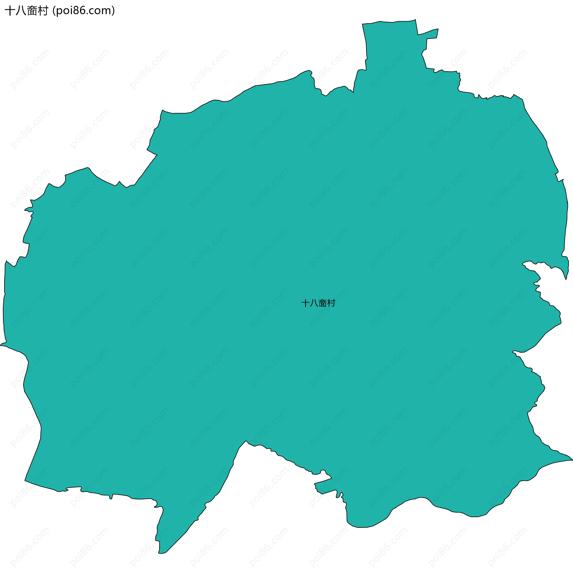 十八奤村边界地图