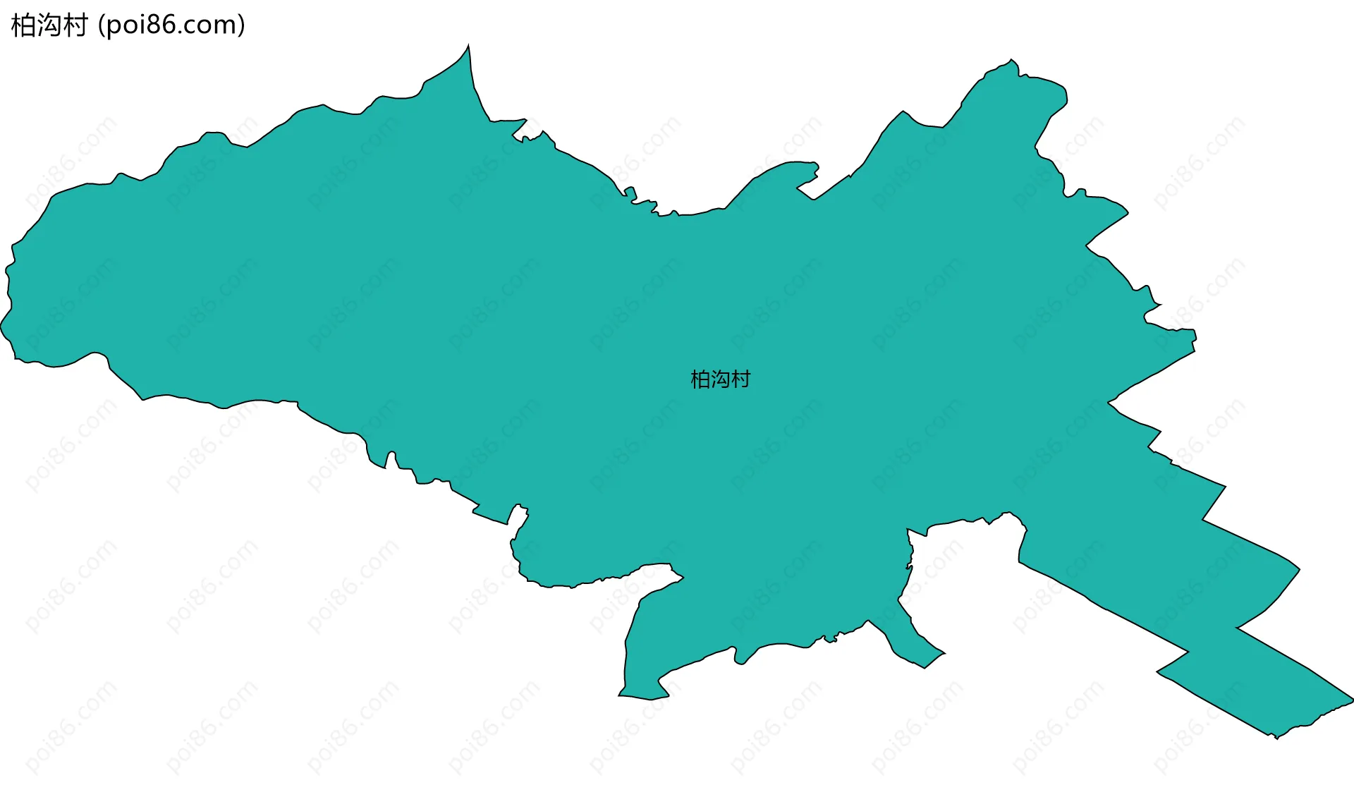 柏沟村边界地图