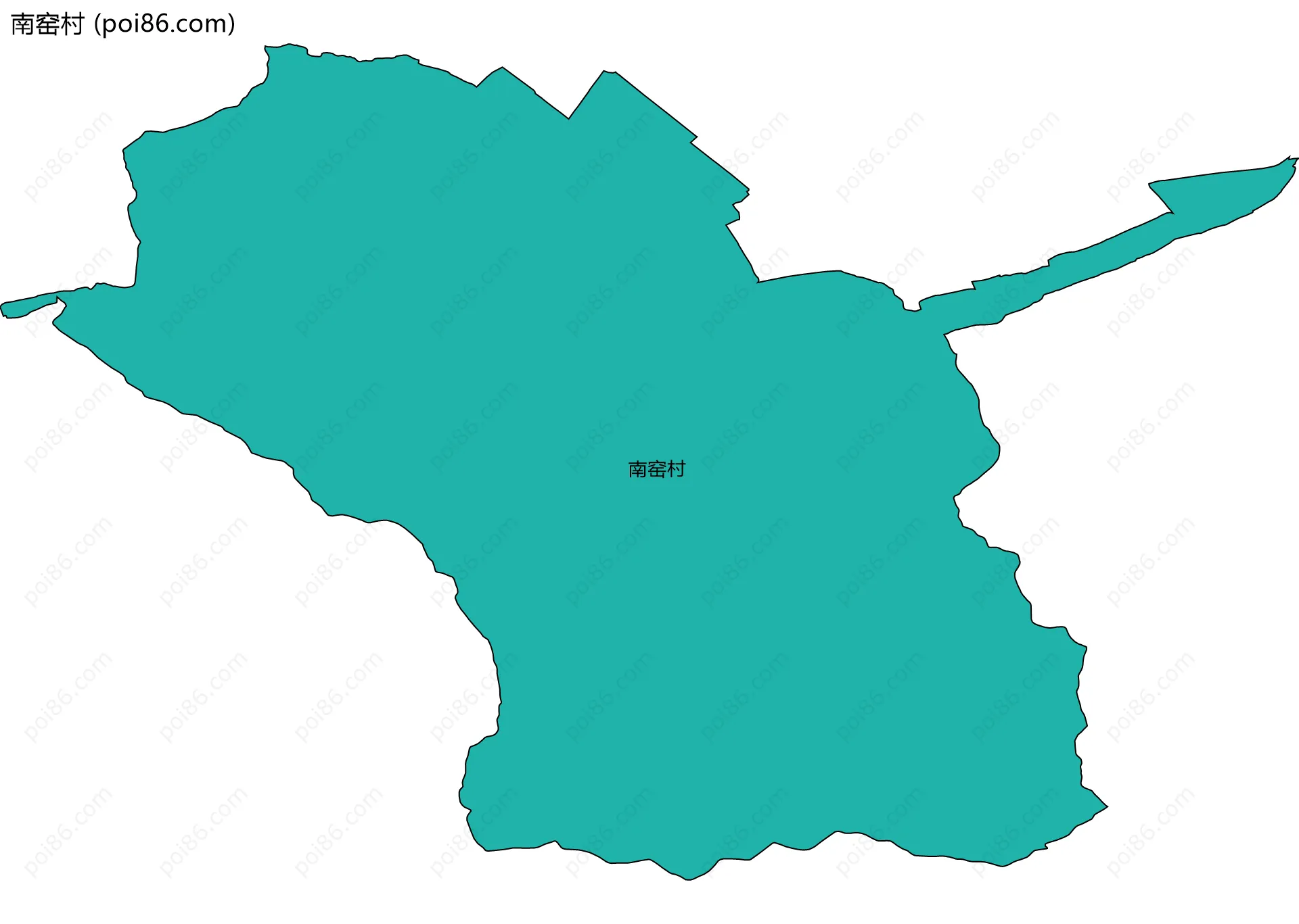 南窑村边界地图