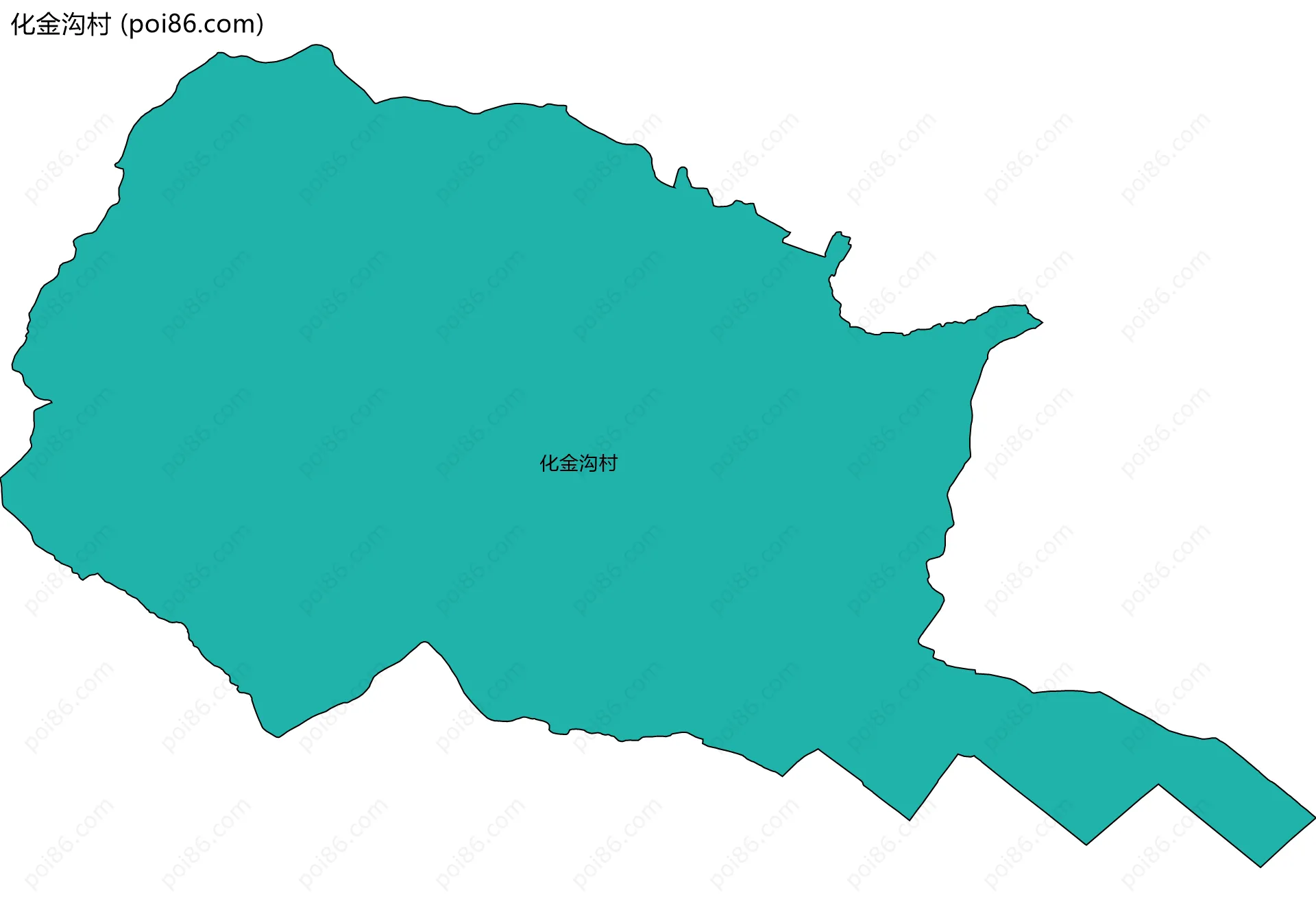 化金沟村边界地图