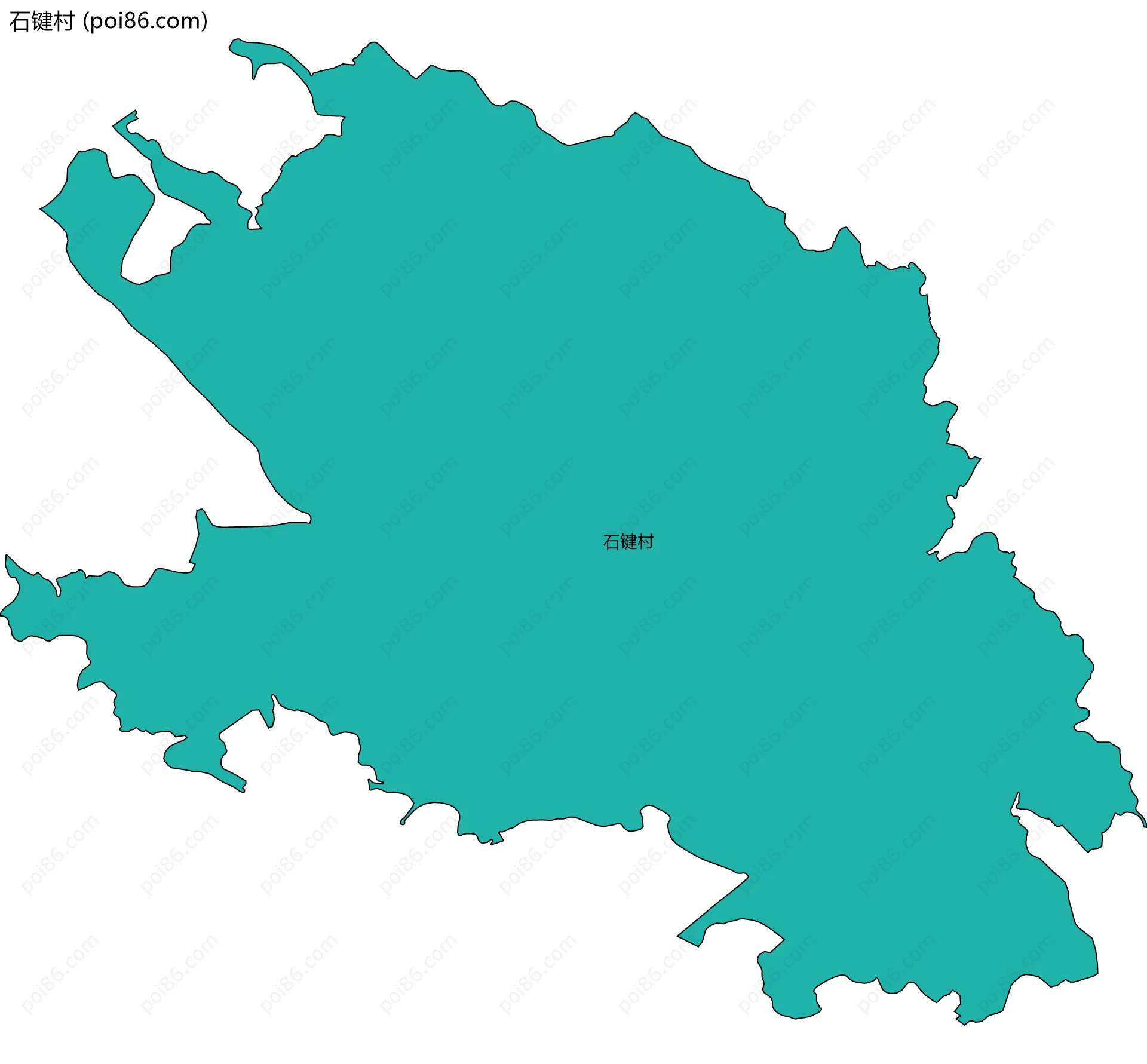 石键村边界地图