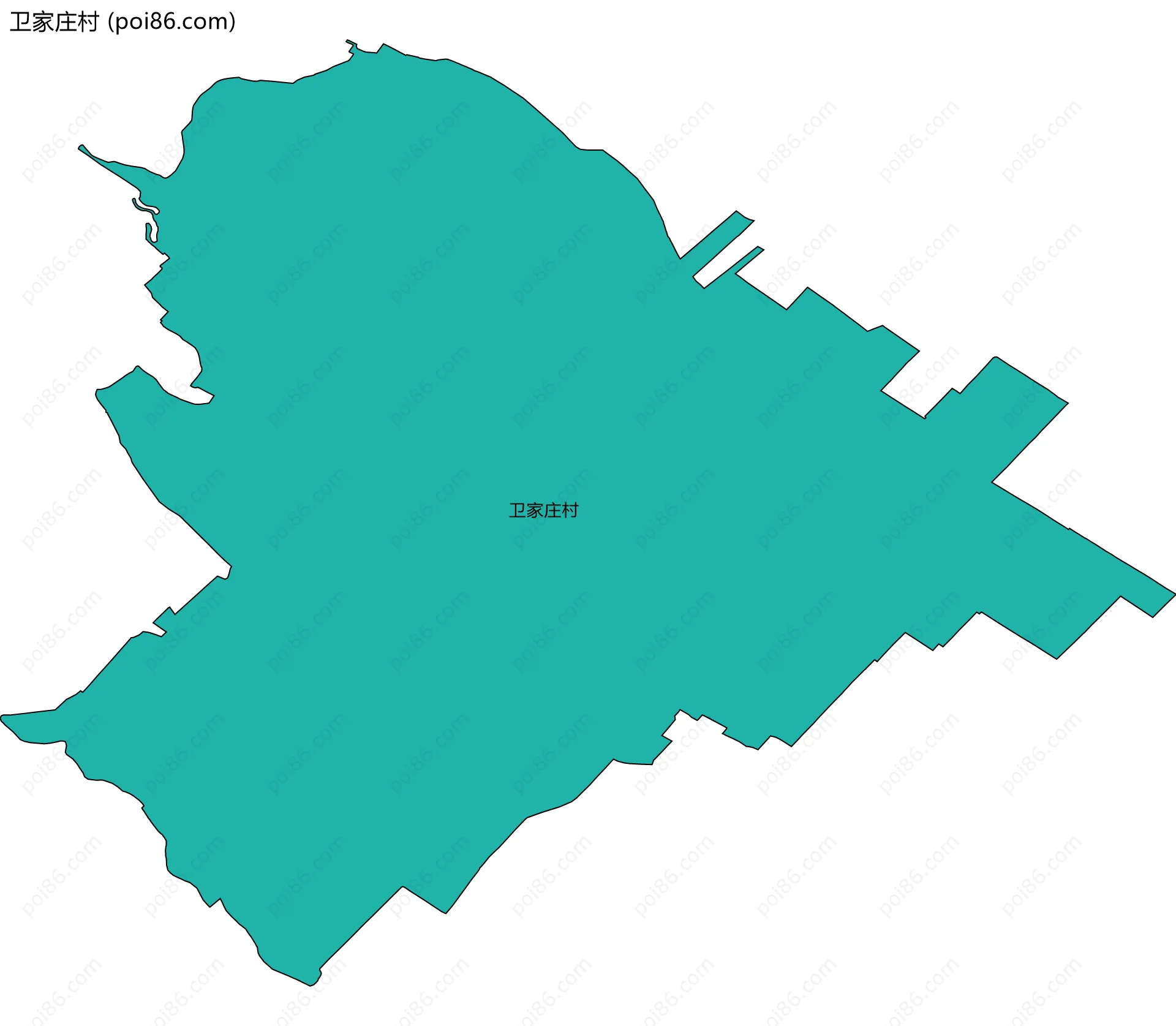 卫家庄村边界地图