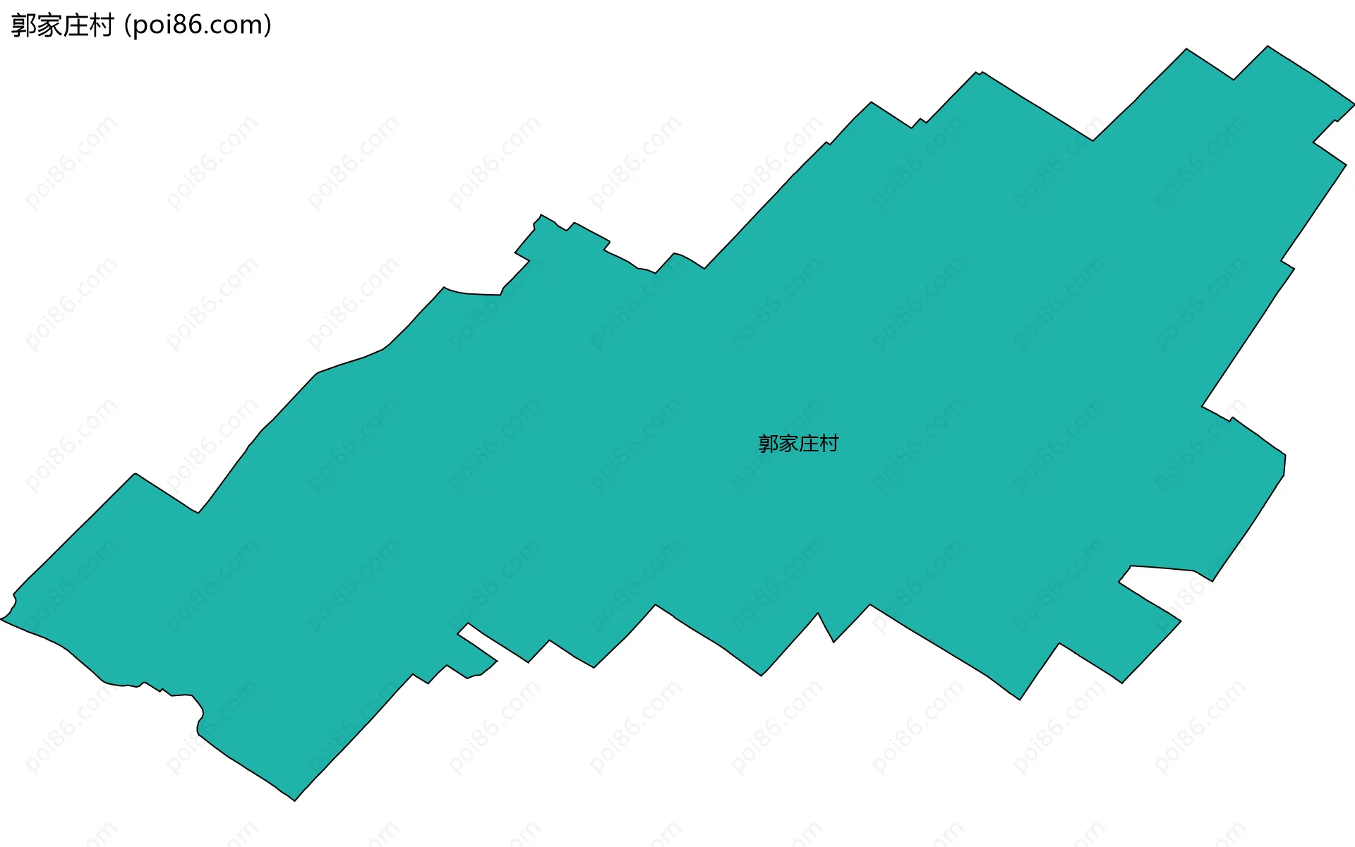 郭家庄村边界地图