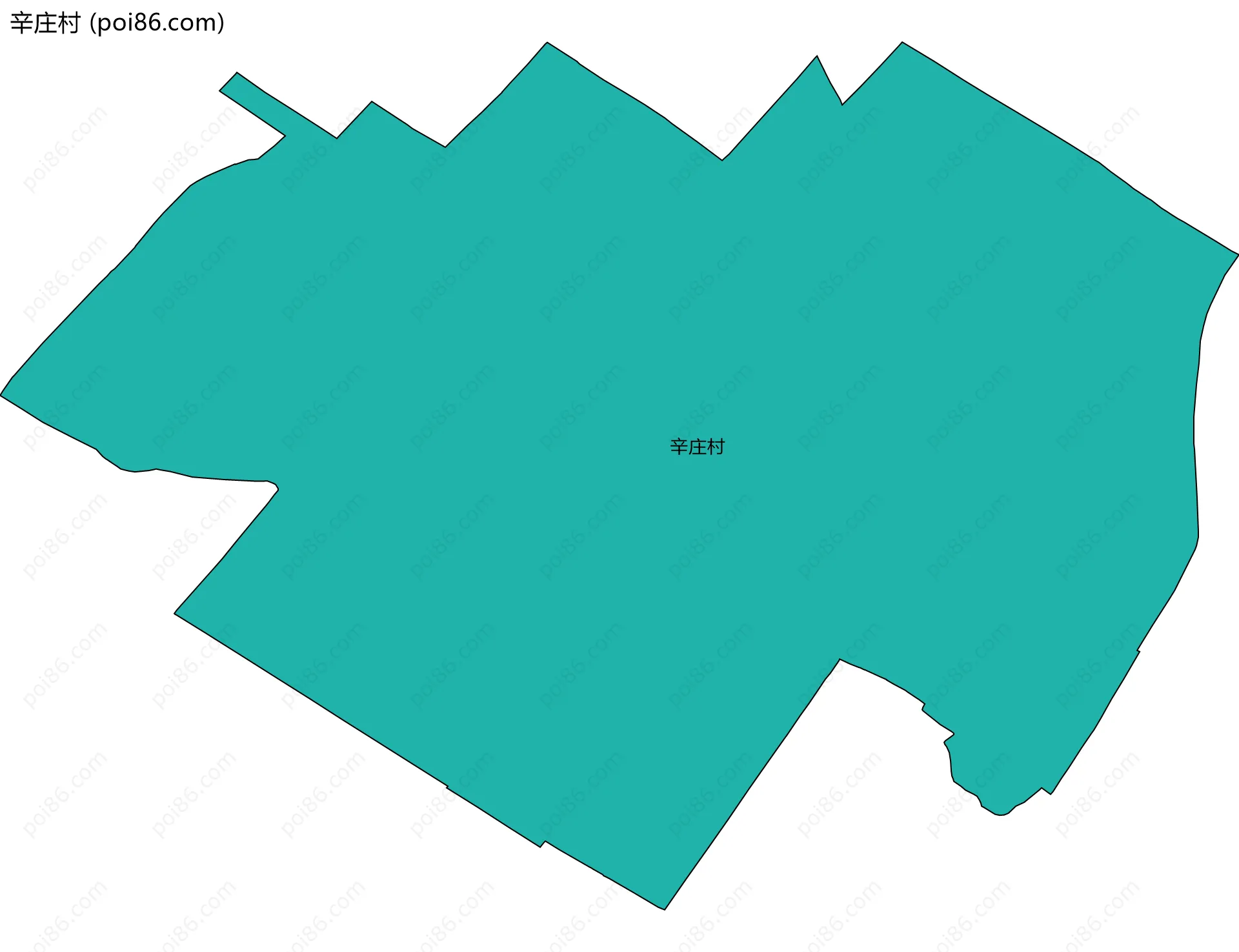 辛庄村边界地图