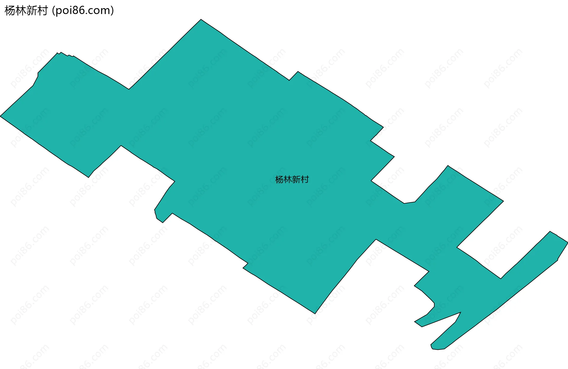 杨林新村边界地图