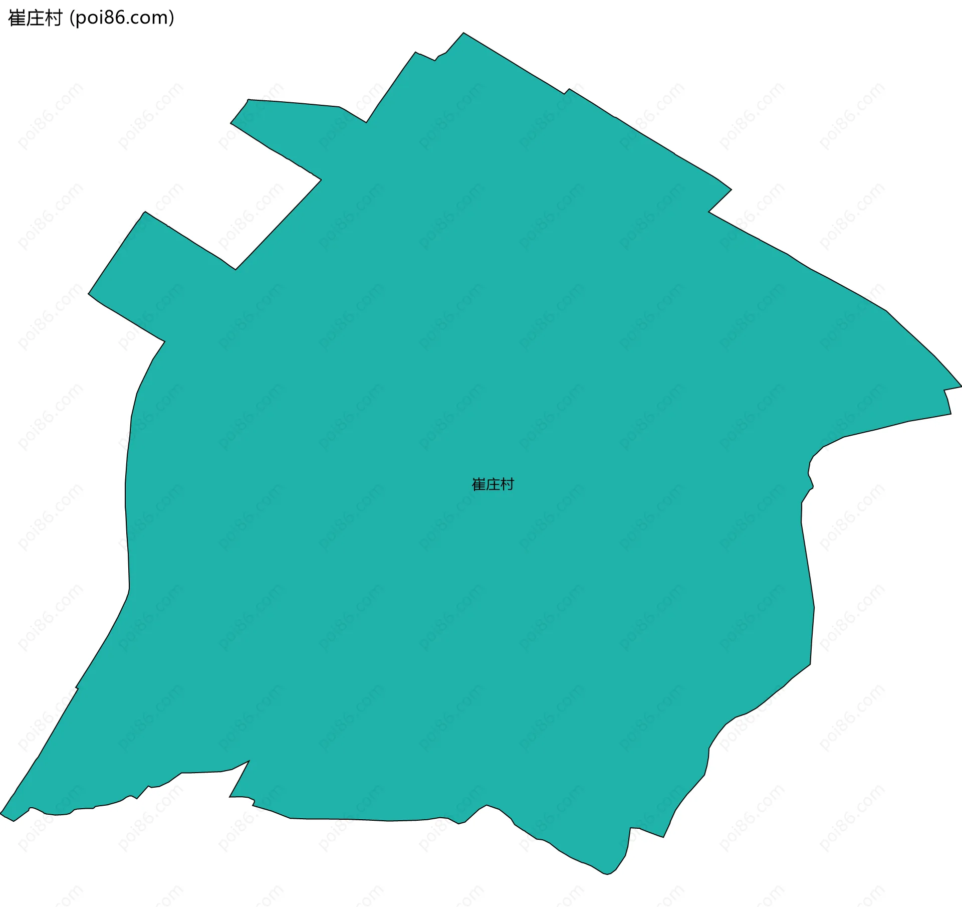 崔庄村边界地图