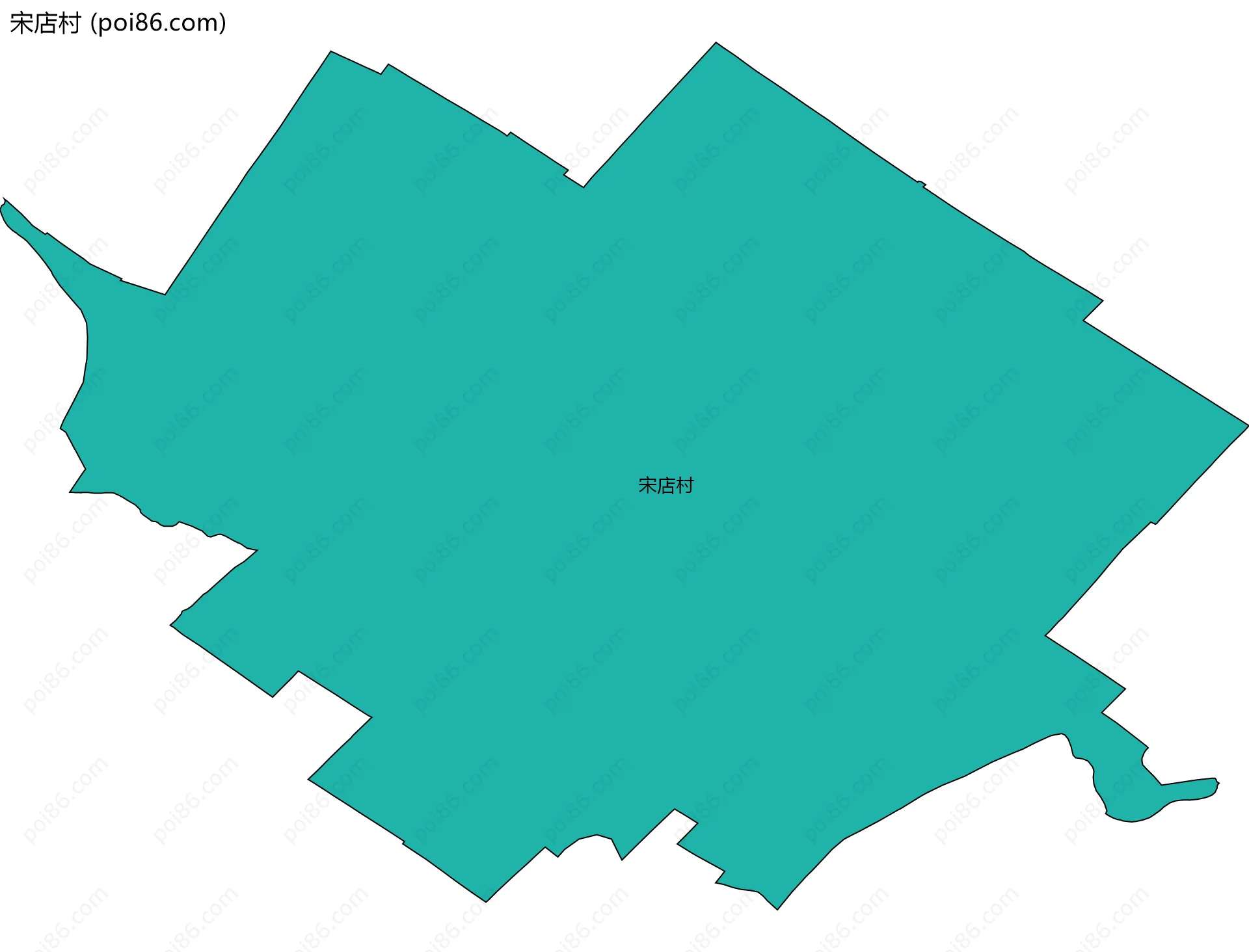 宋店村边界地图