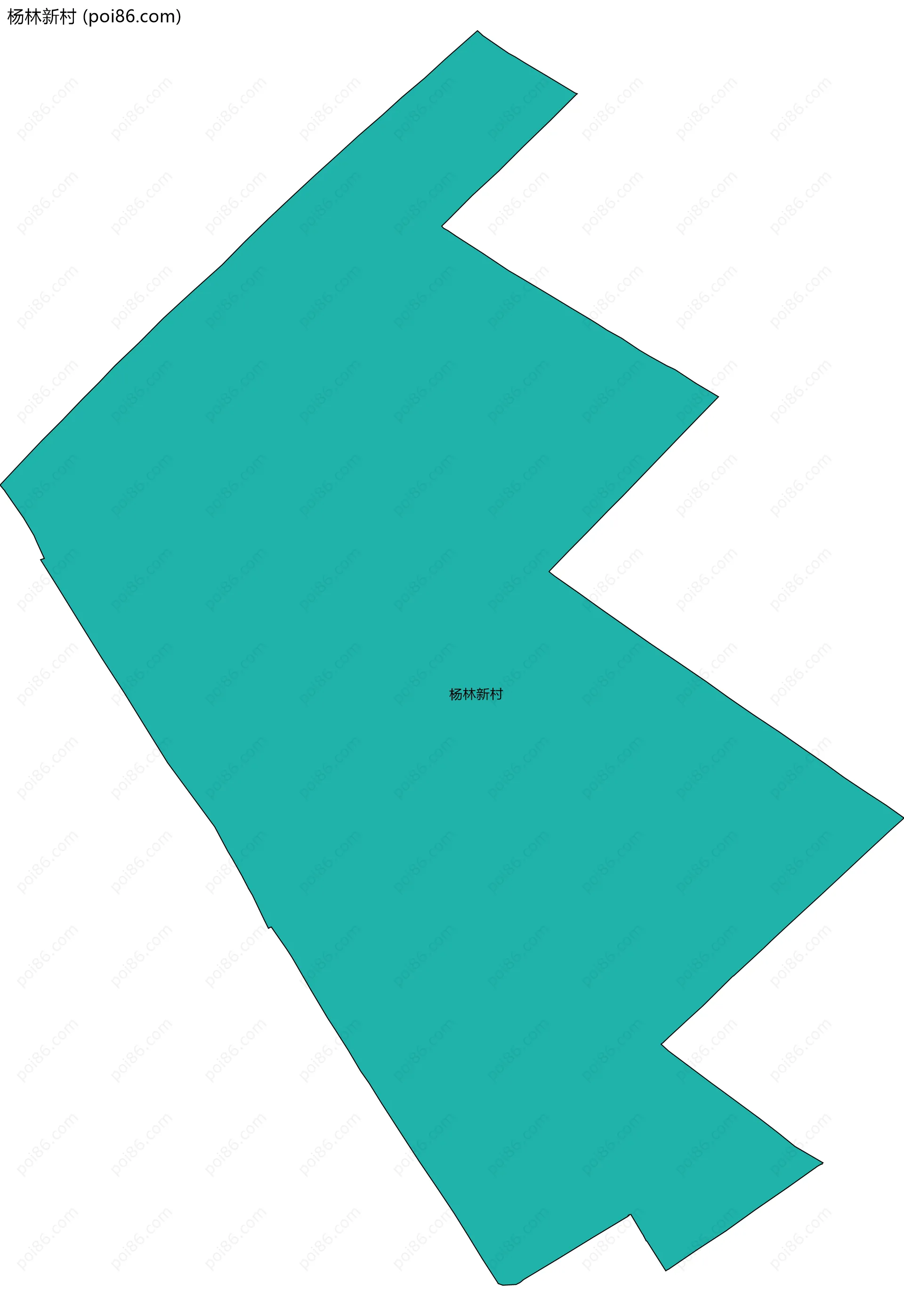 杨林新村边界地图