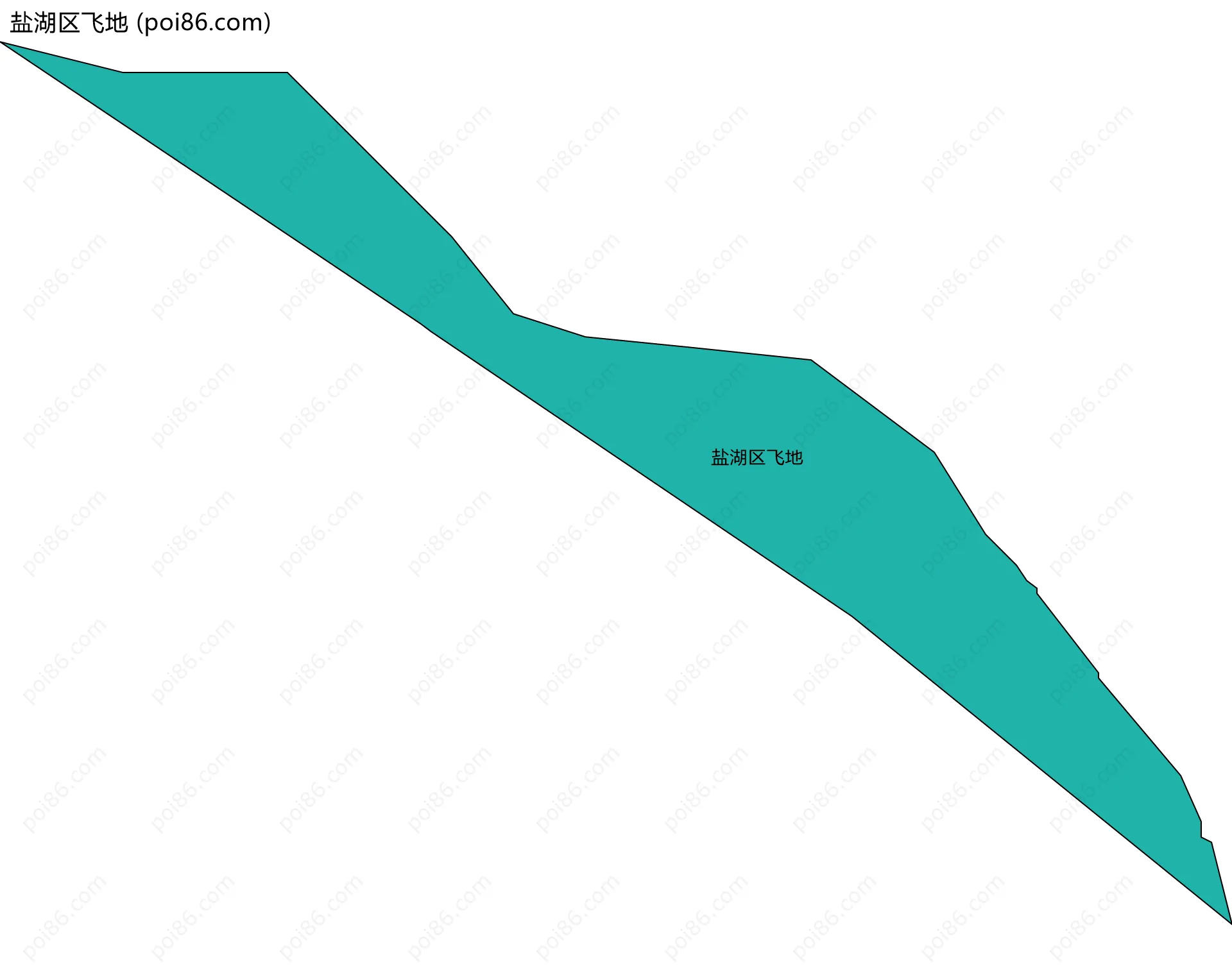 盐湖区飞地边界地图