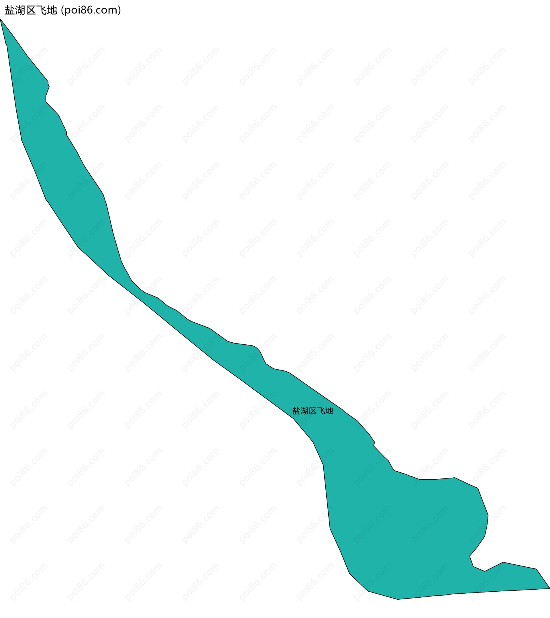 盐湖区飞地边界地图