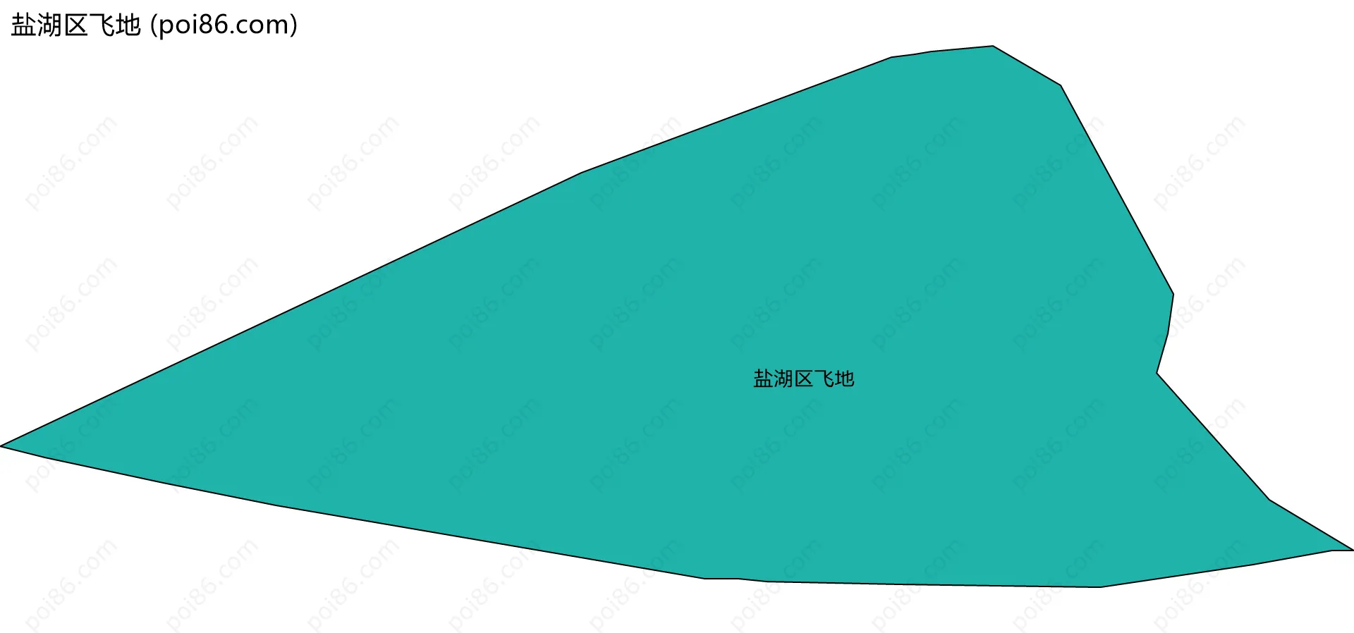 盐湖区飞地边界地图