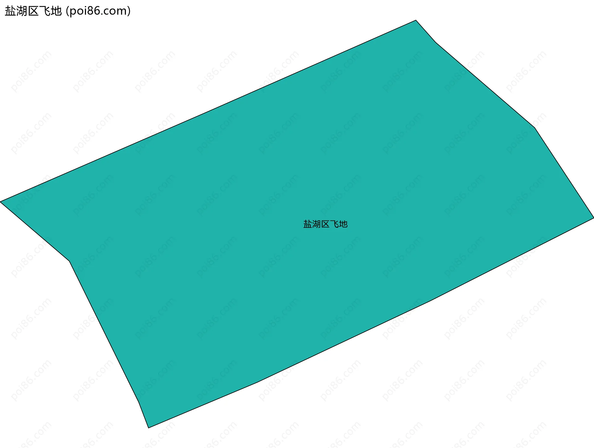 盐湖区飞地边界地图