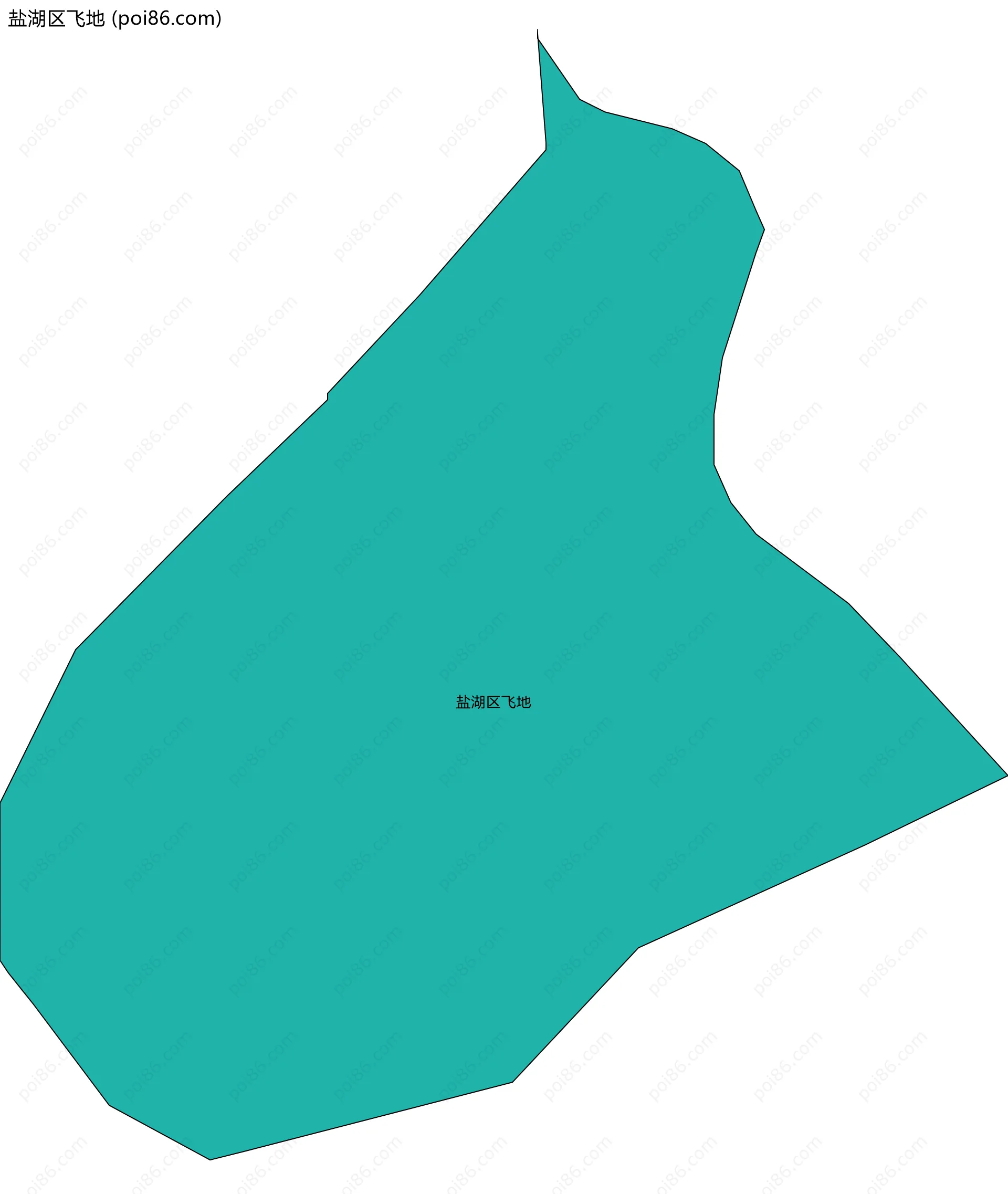 盐湖区飞地边界地图