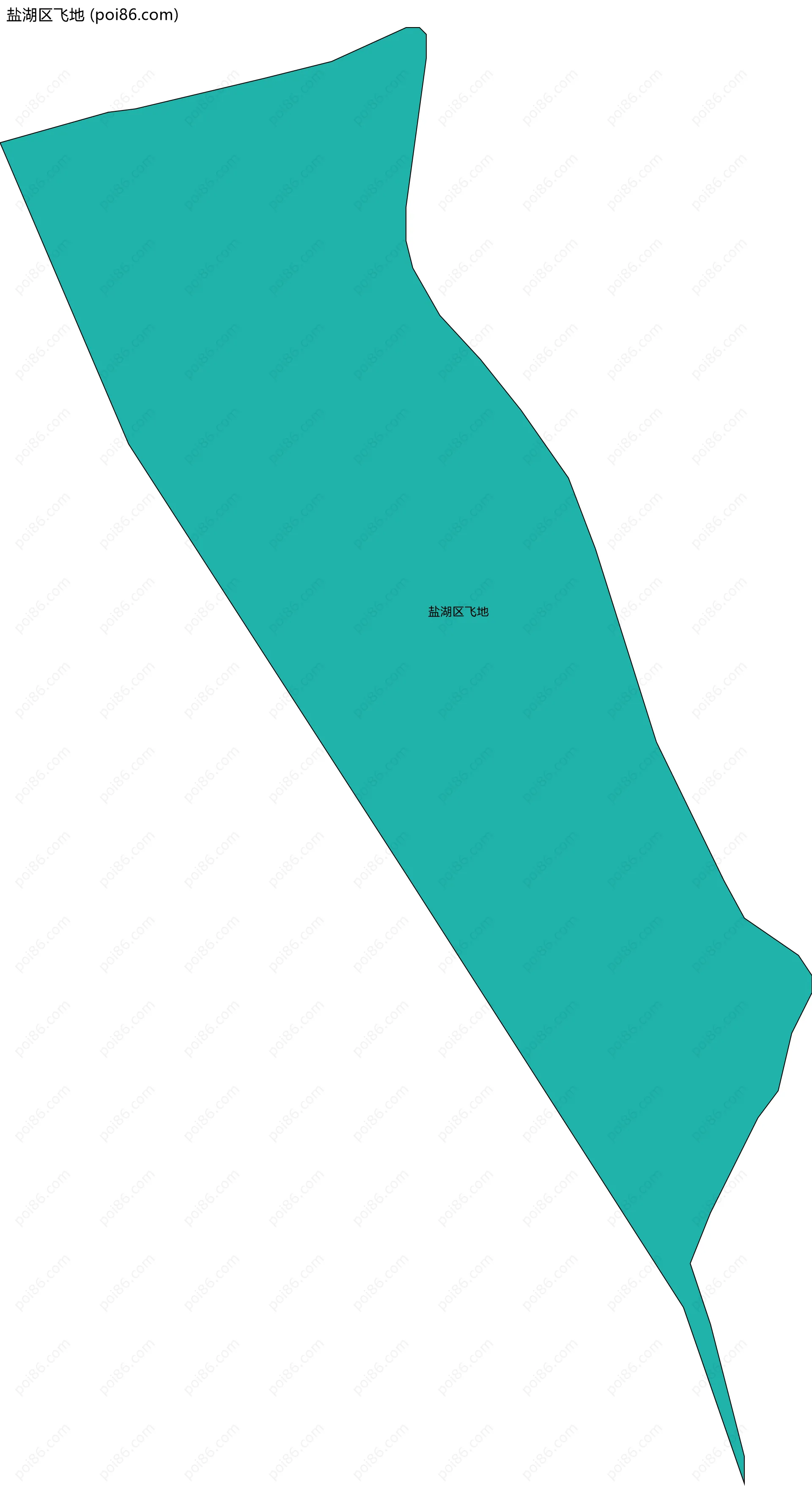 盐湖区飞地边界地图