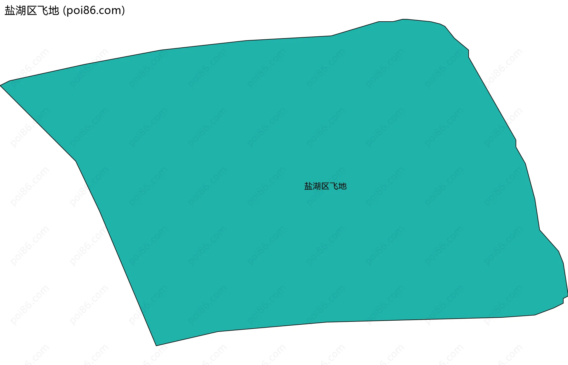 盐湖区飞地边界地图