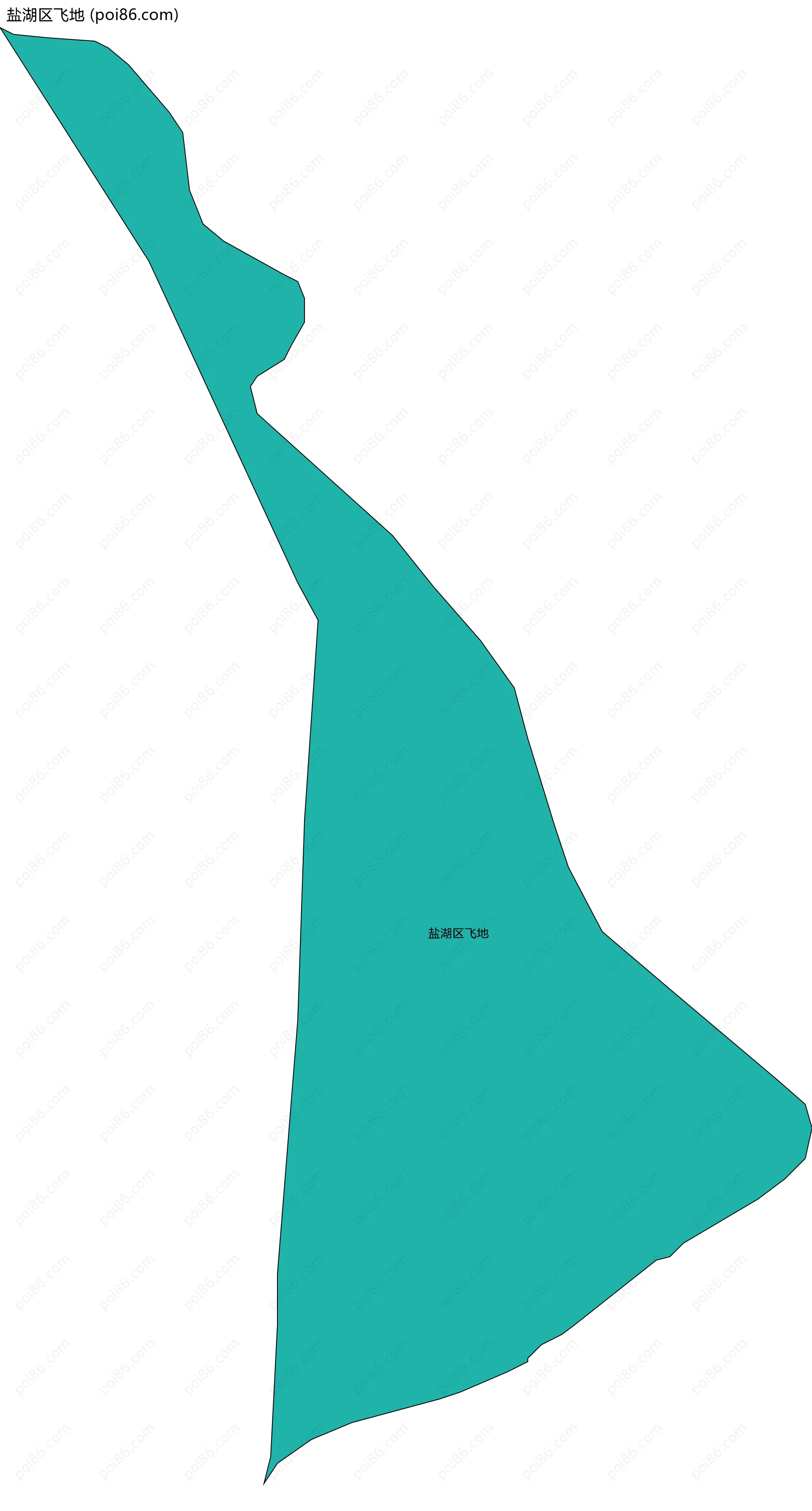 盐湖区飞地边界地图