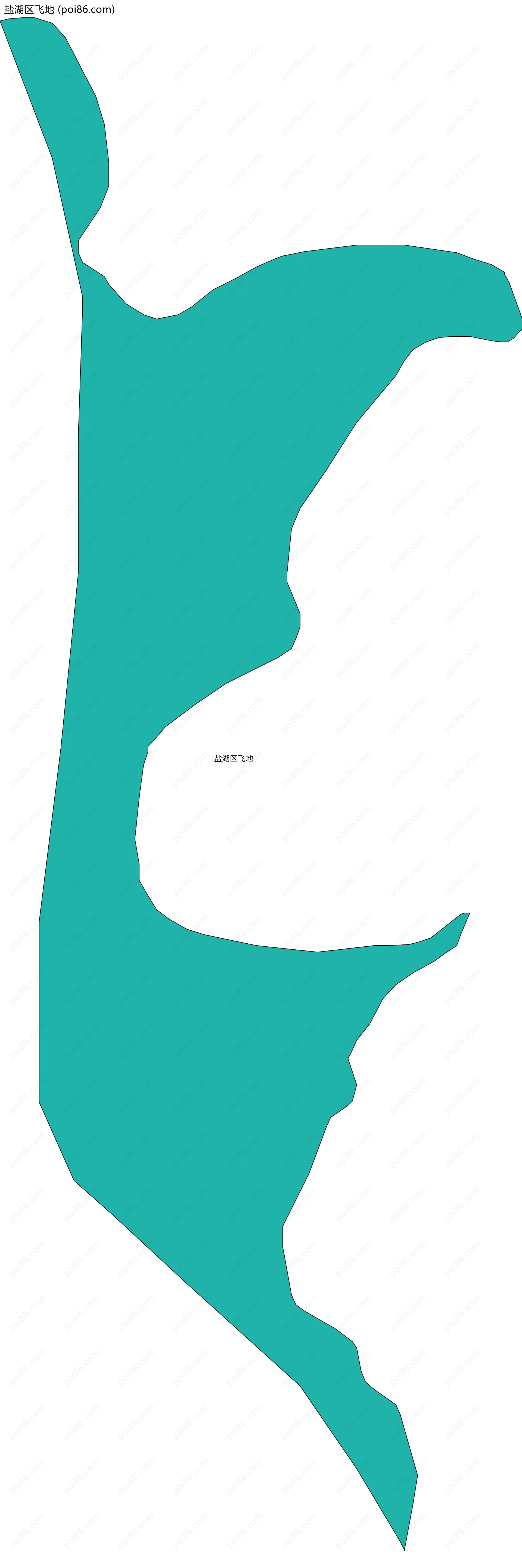 盐湖区飞地边界地图