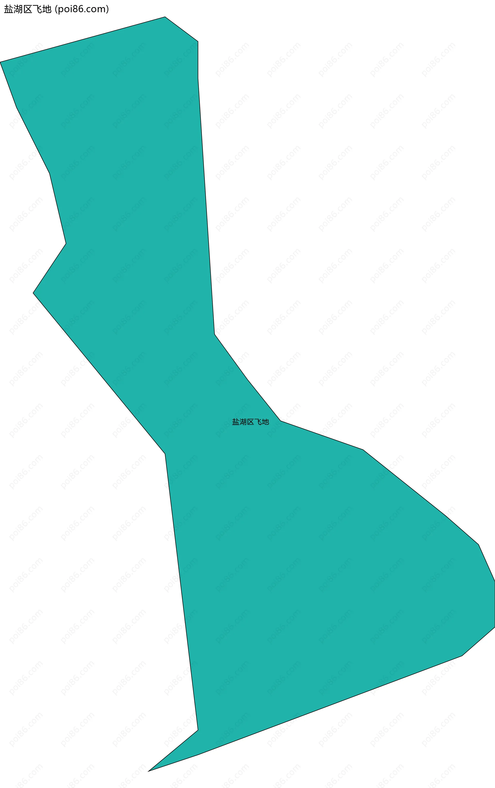 盐湖区飞地边界地图