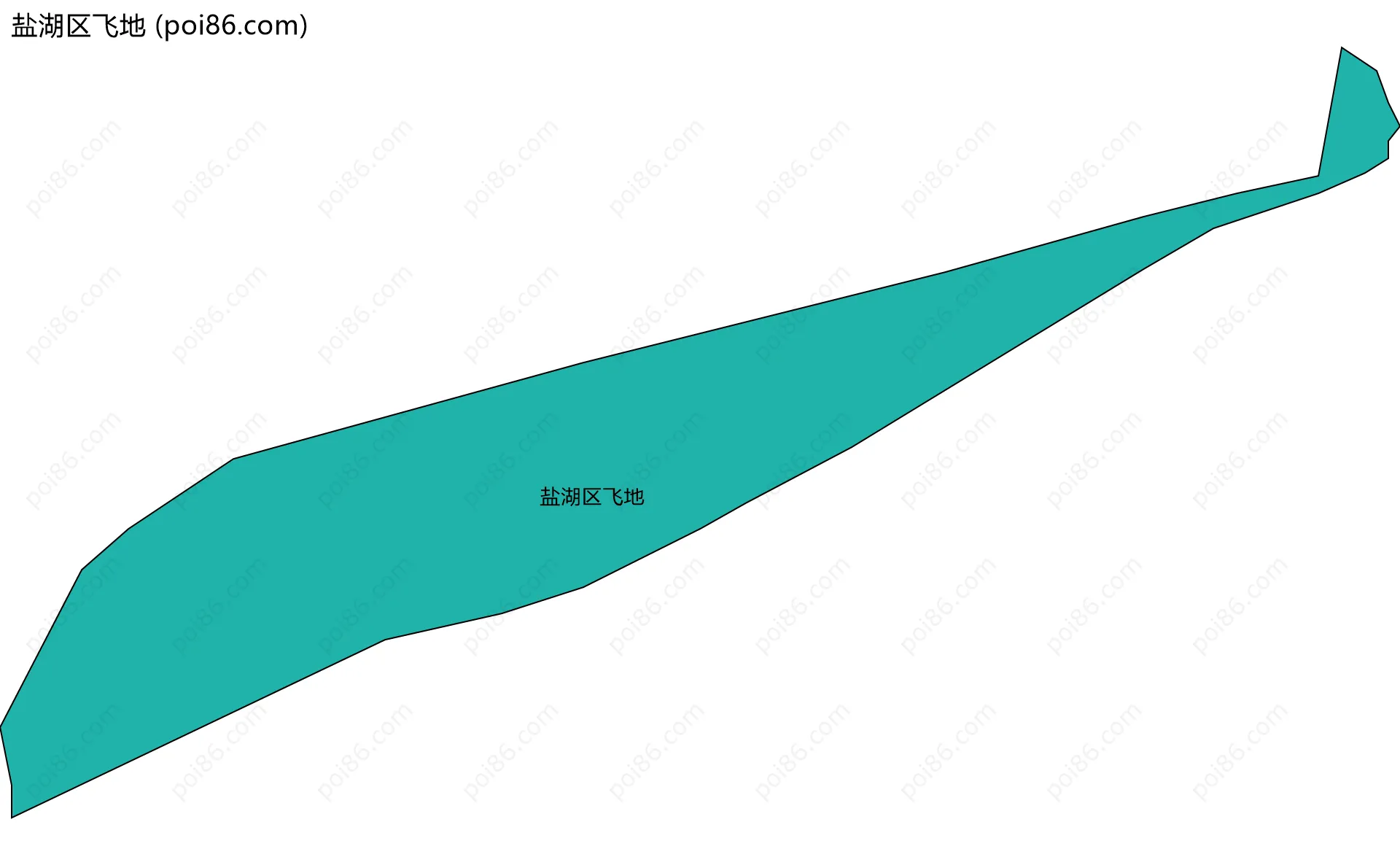 盐湖区飞地边界地图