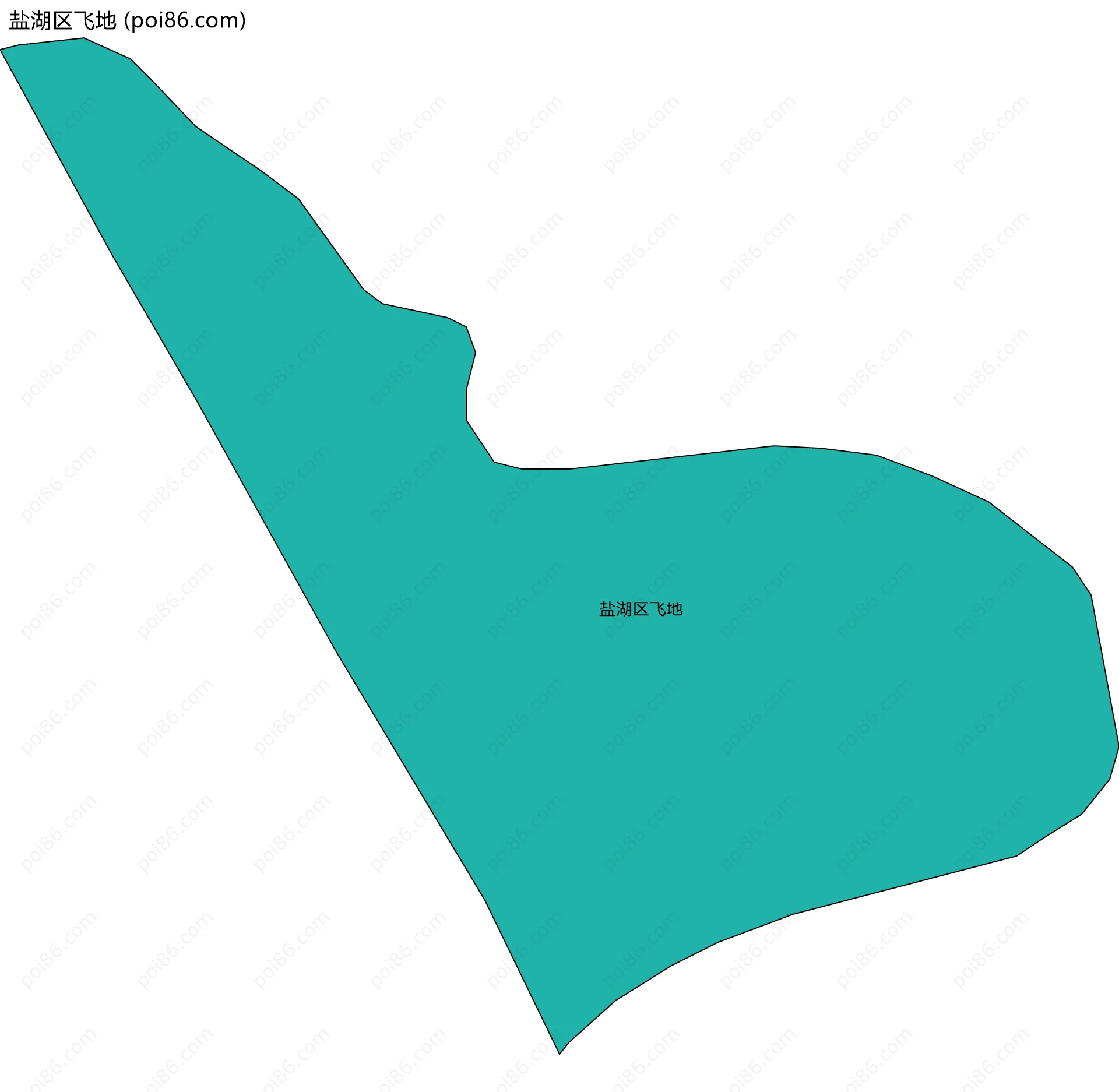 盐湖区飞地边界地图