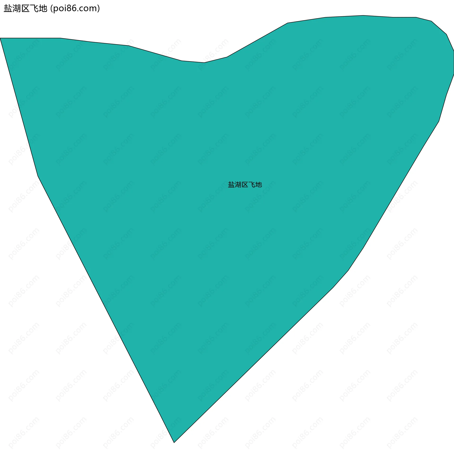 盐湖区飞地边界地图