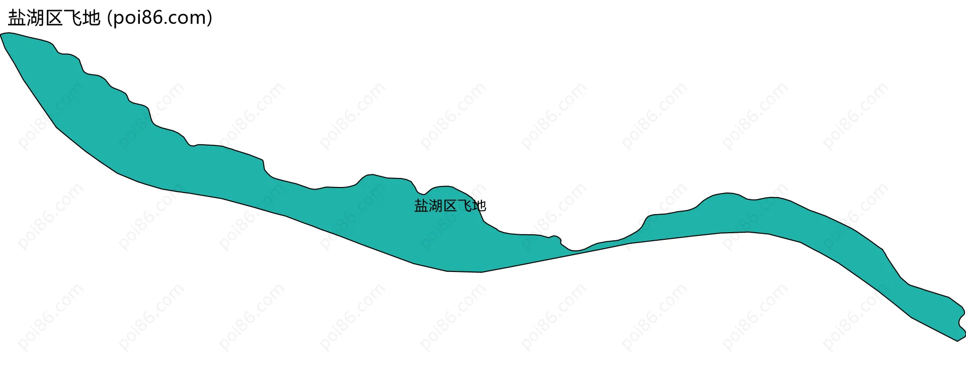 盐湖区飞地边界地图