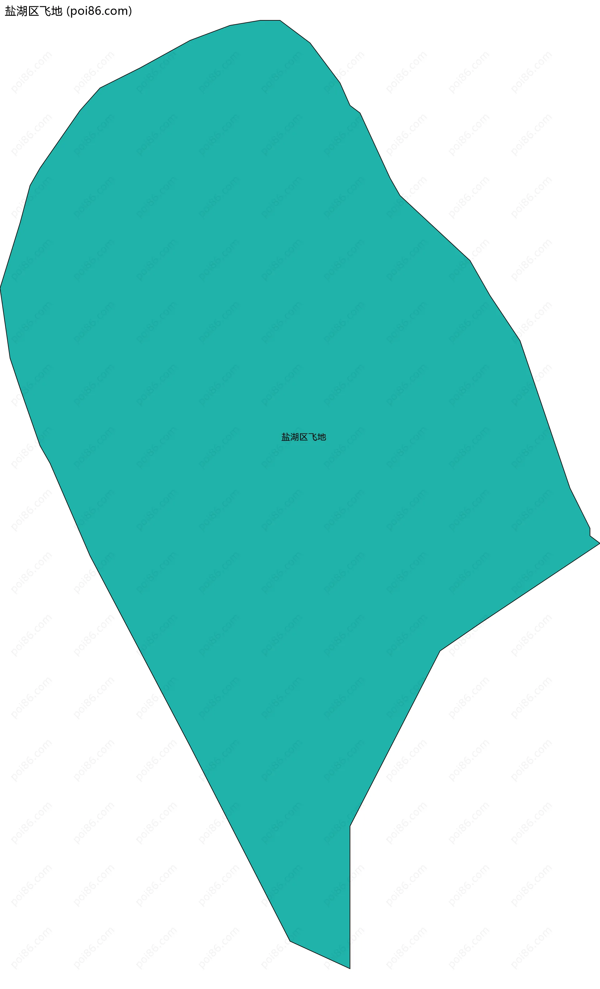 盐湖区飞地边界地图