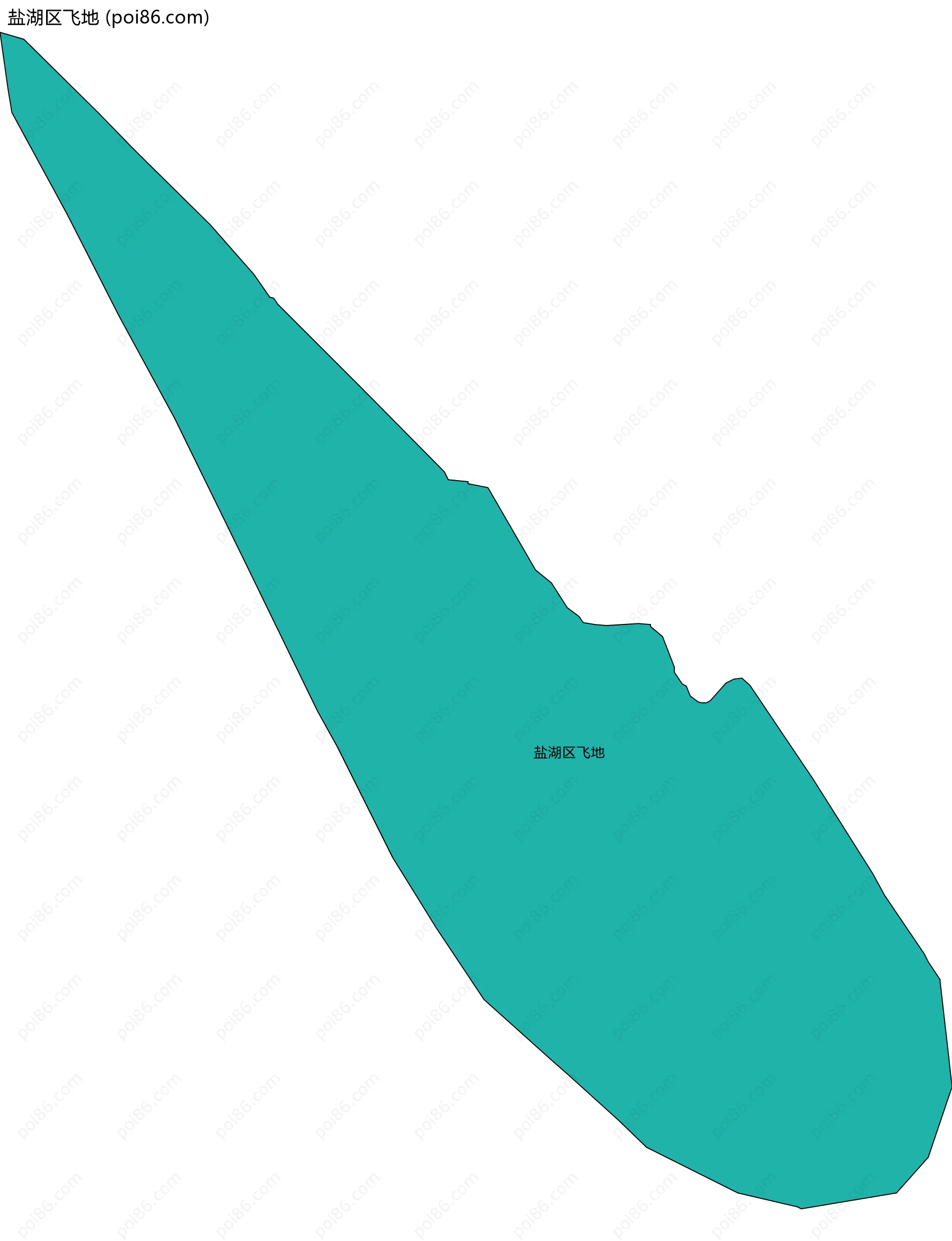 盐湖区飞地边界地图