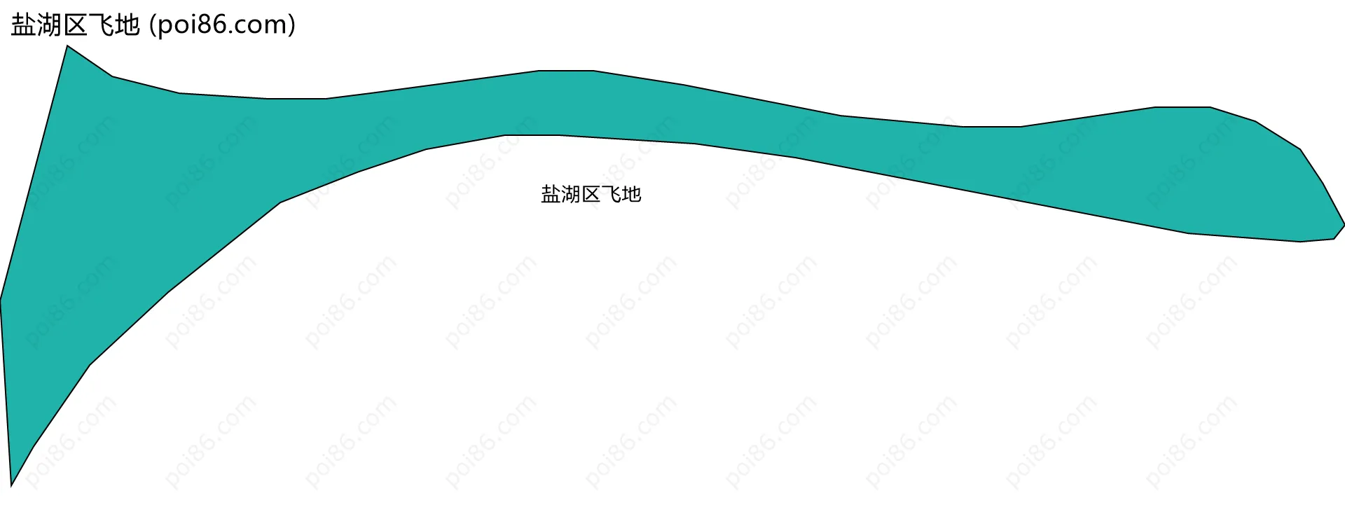 盐湖区飞地边界地图