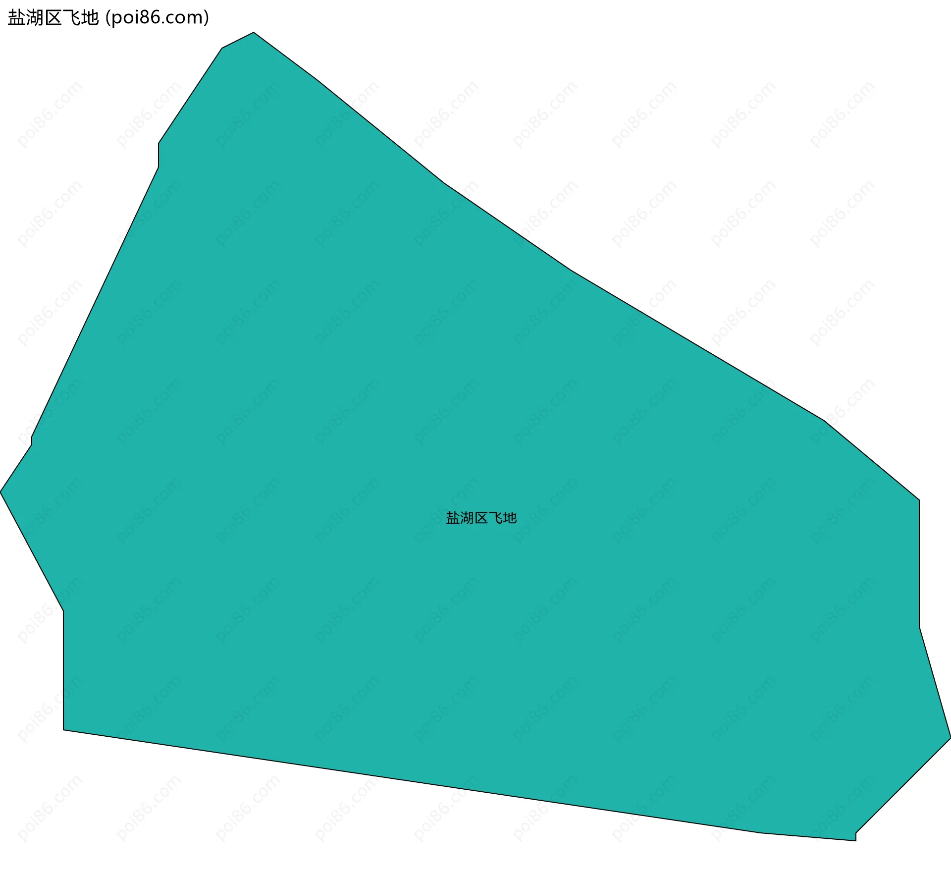 盐湖区飞地边界地图