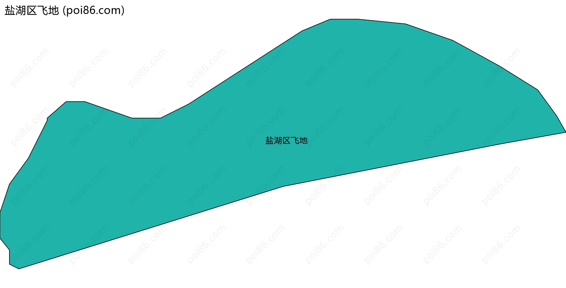 盐湖区飞地边界地图