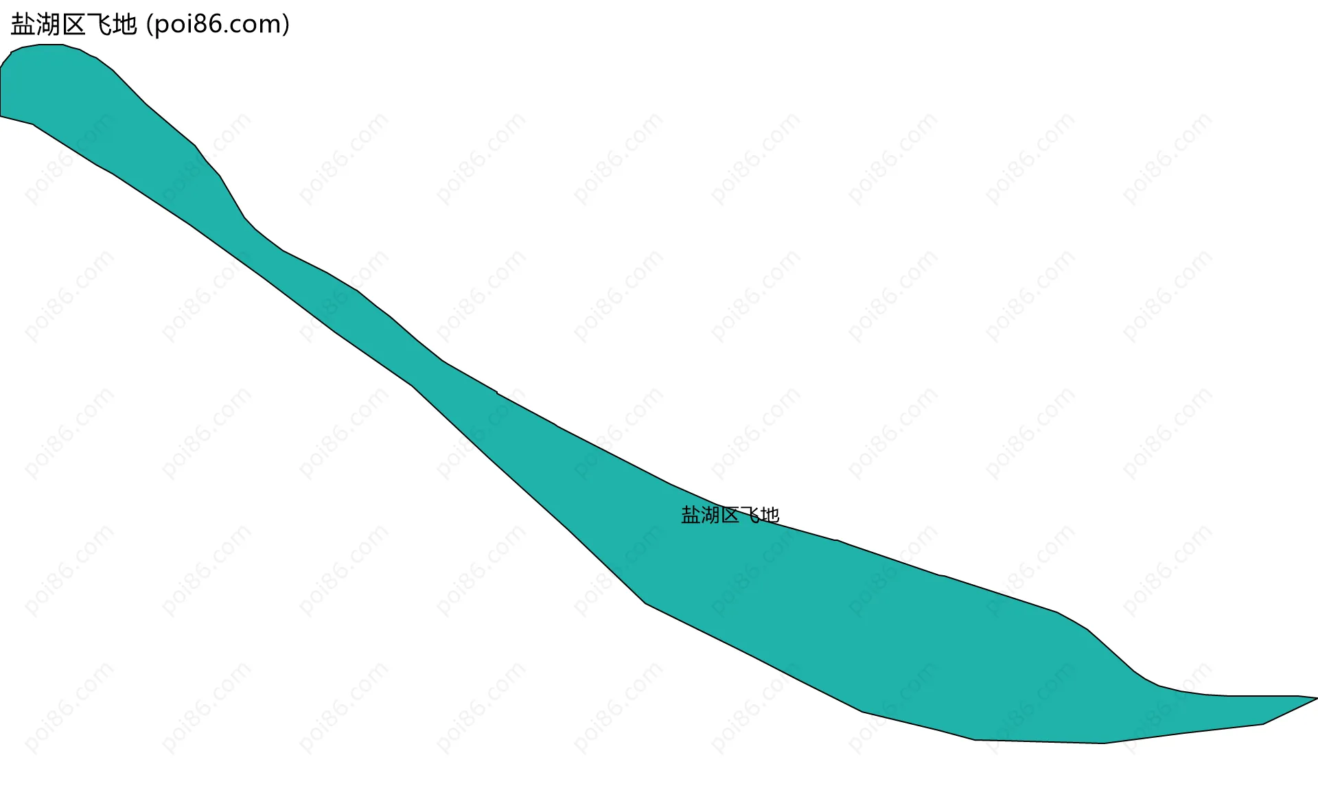 盐湖区飞地边界地图