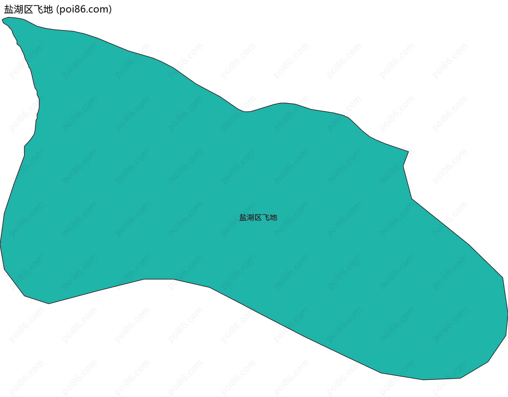 盐湖区飞地边界地图